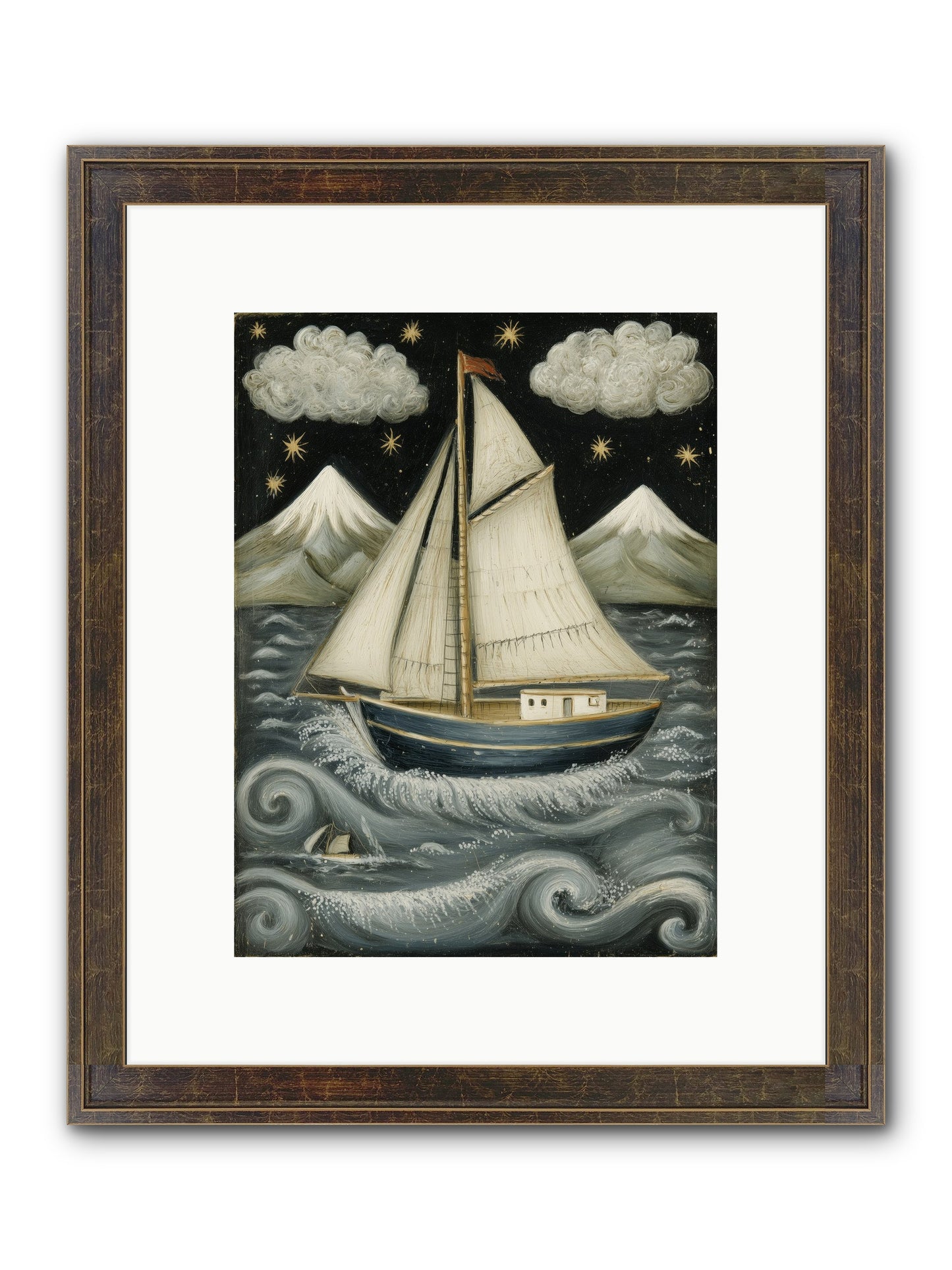 Wind Singer Framed Print - Slimwoods Black/Gold 9x12