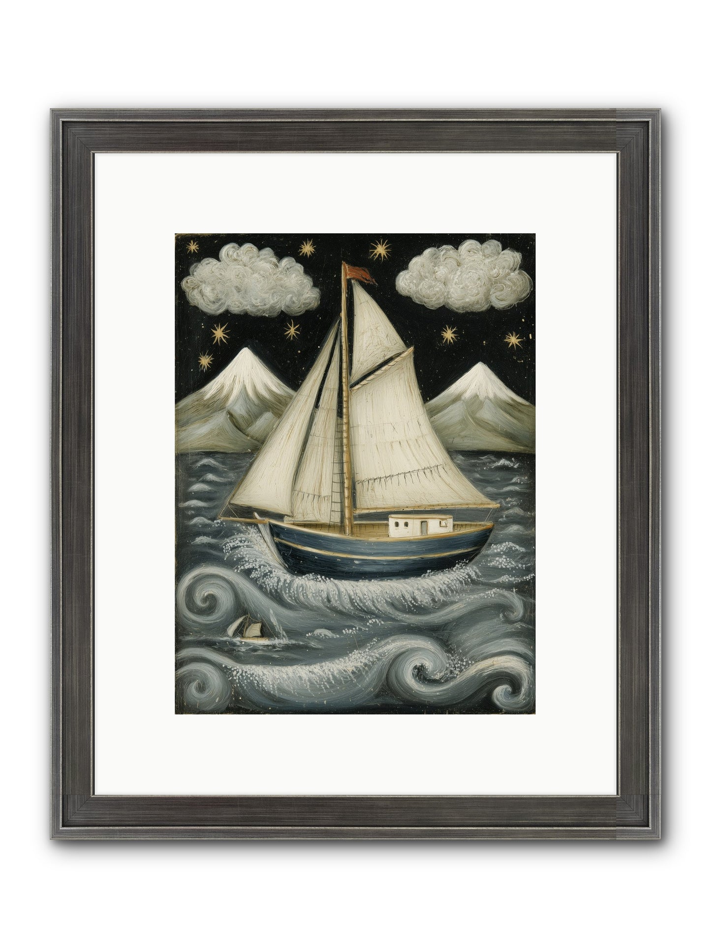 Wind Singer Framed Print - Slimwoods Black/Silver 9x12