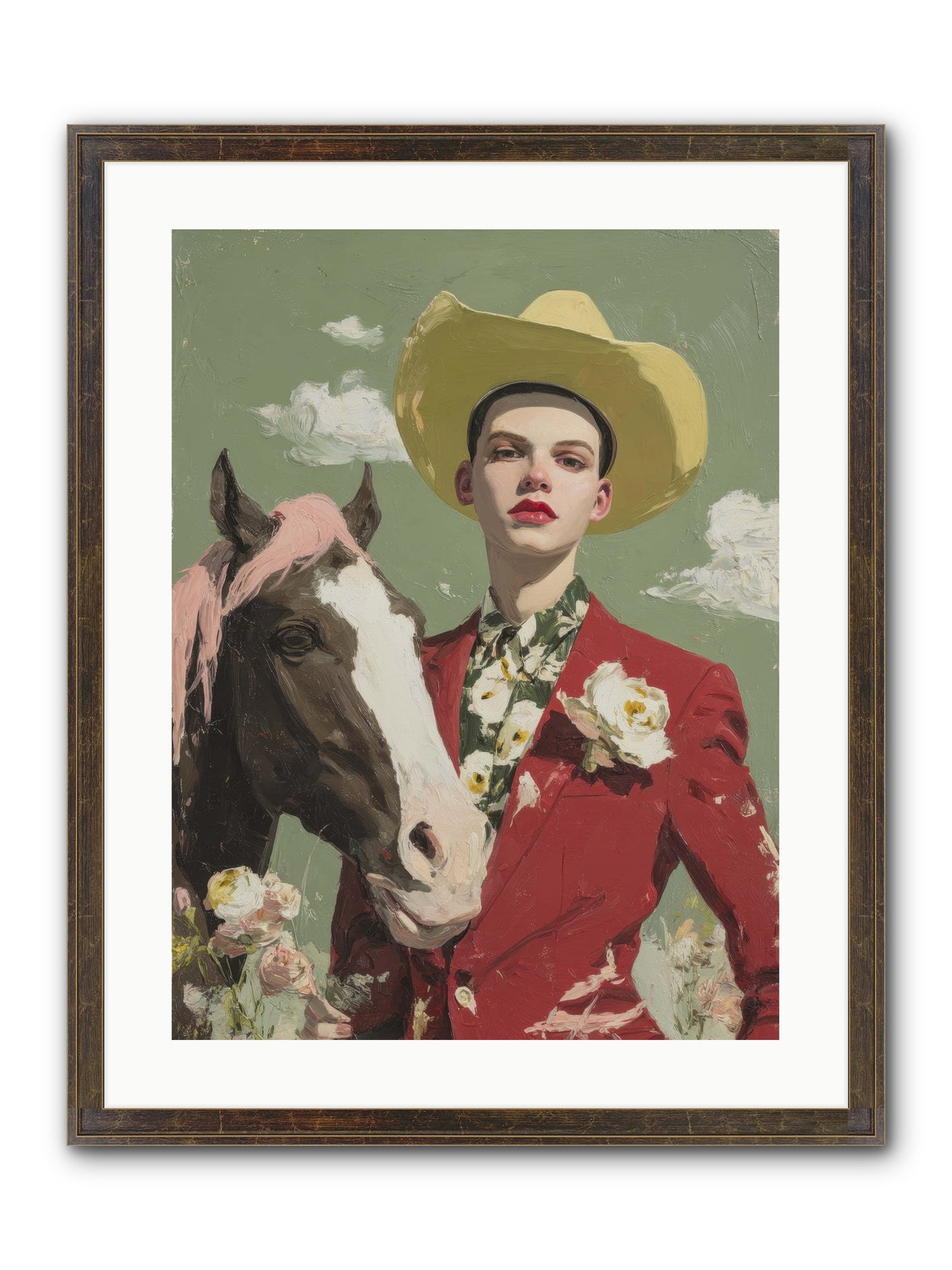 Wind-Spoken Promises Framed Print - Slimwoods Black/Gold 18x24