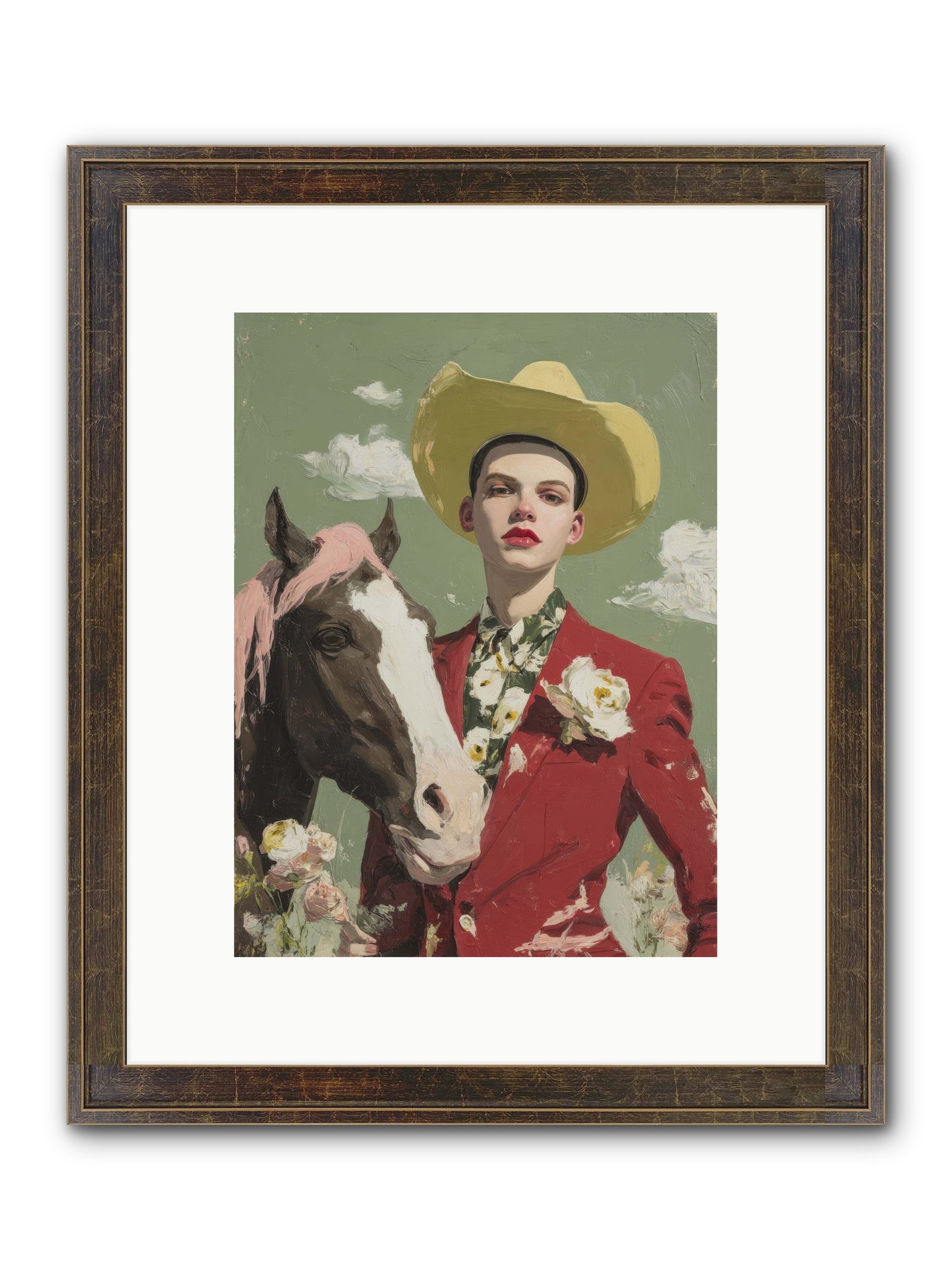 Wind-Spoken Promises Framed Print - Slimwoods Black/Gold 9x12
