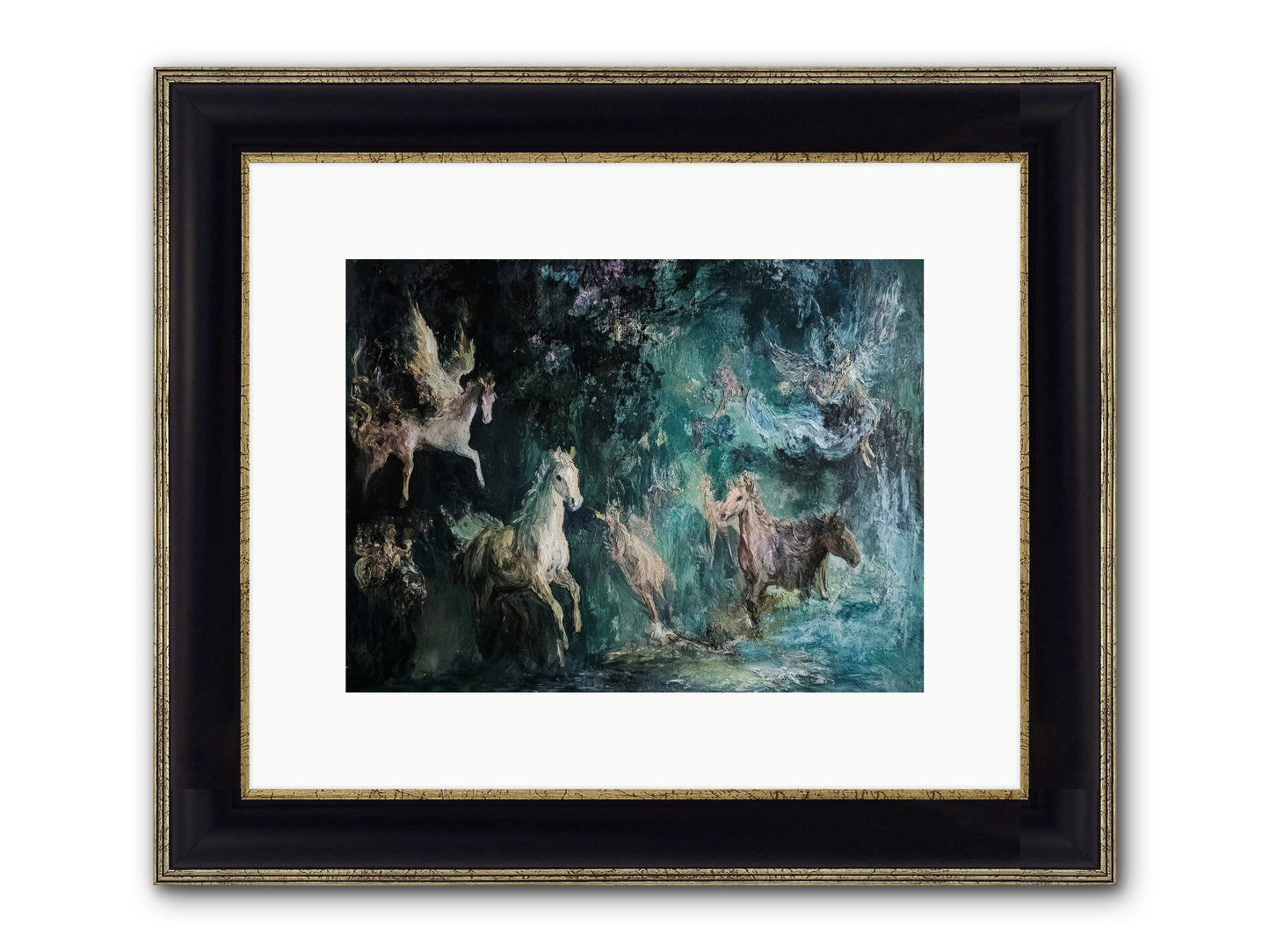 Windsor Legends Framed Print - Black & Gold 12x9