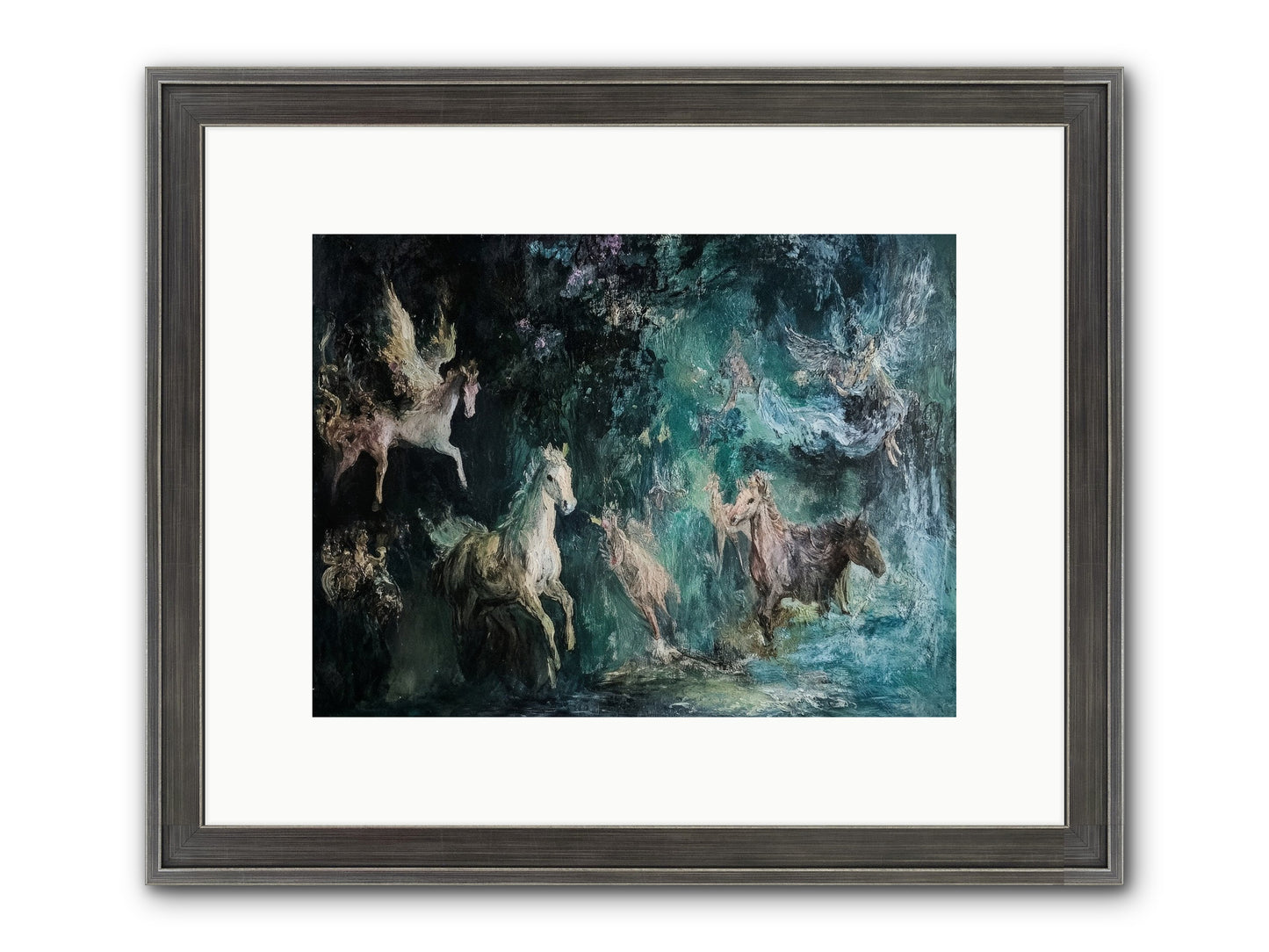 Windsor Legends Framed Print - Slimwoods Black/Silver 12x9