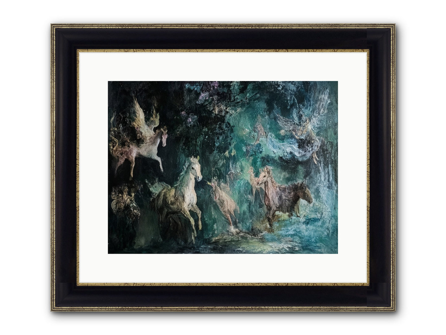 Windsor Legends Framed Print - Black & Gold 16x12