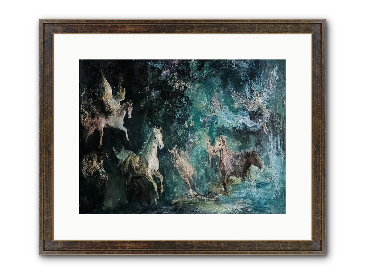Windsor Legends Framed Print - Slimwoods Black/Gold 16x12