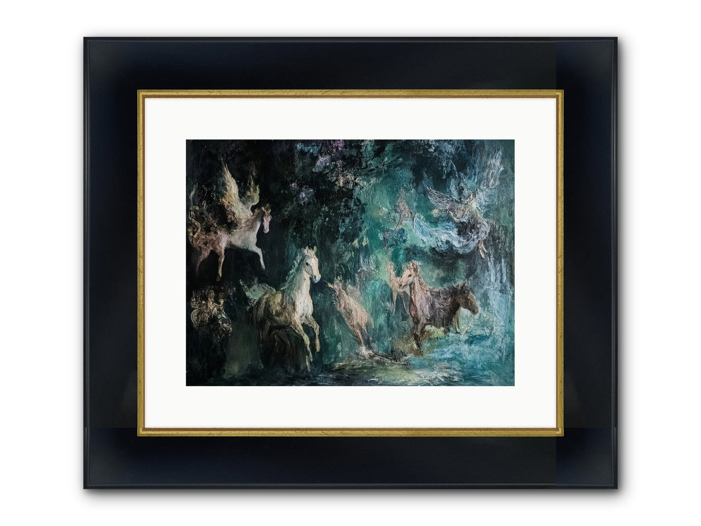 Windsor Legends Framed Print - Wide Black w/Gold 16x12