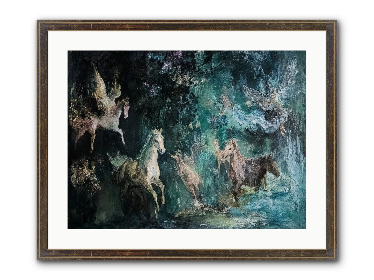 Windsor Legends Framed Print - Slimwoods Black/Gold 24x18