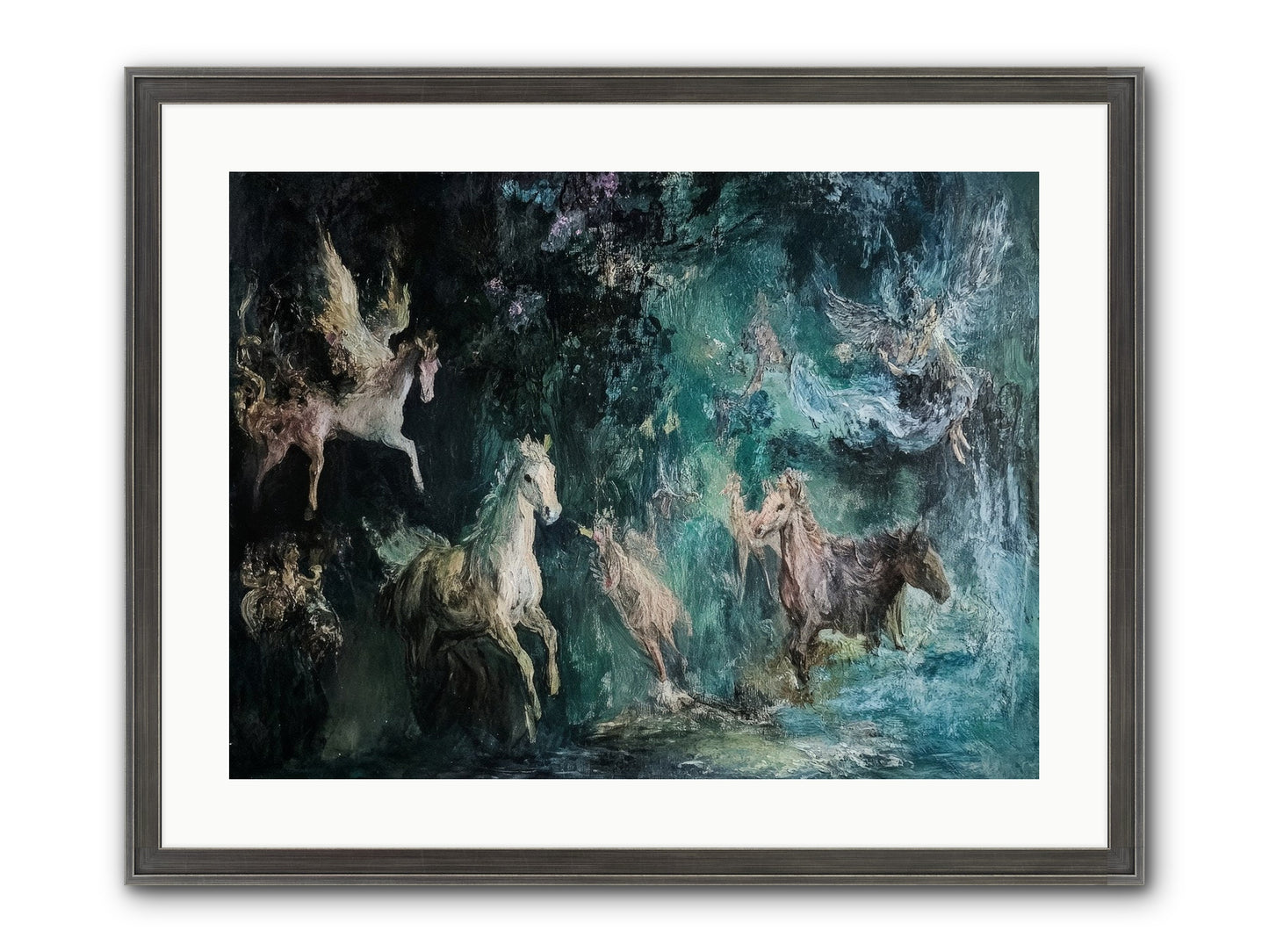 Windsor Legends Framed Print - Slimwoods Black/Silver 24x18
