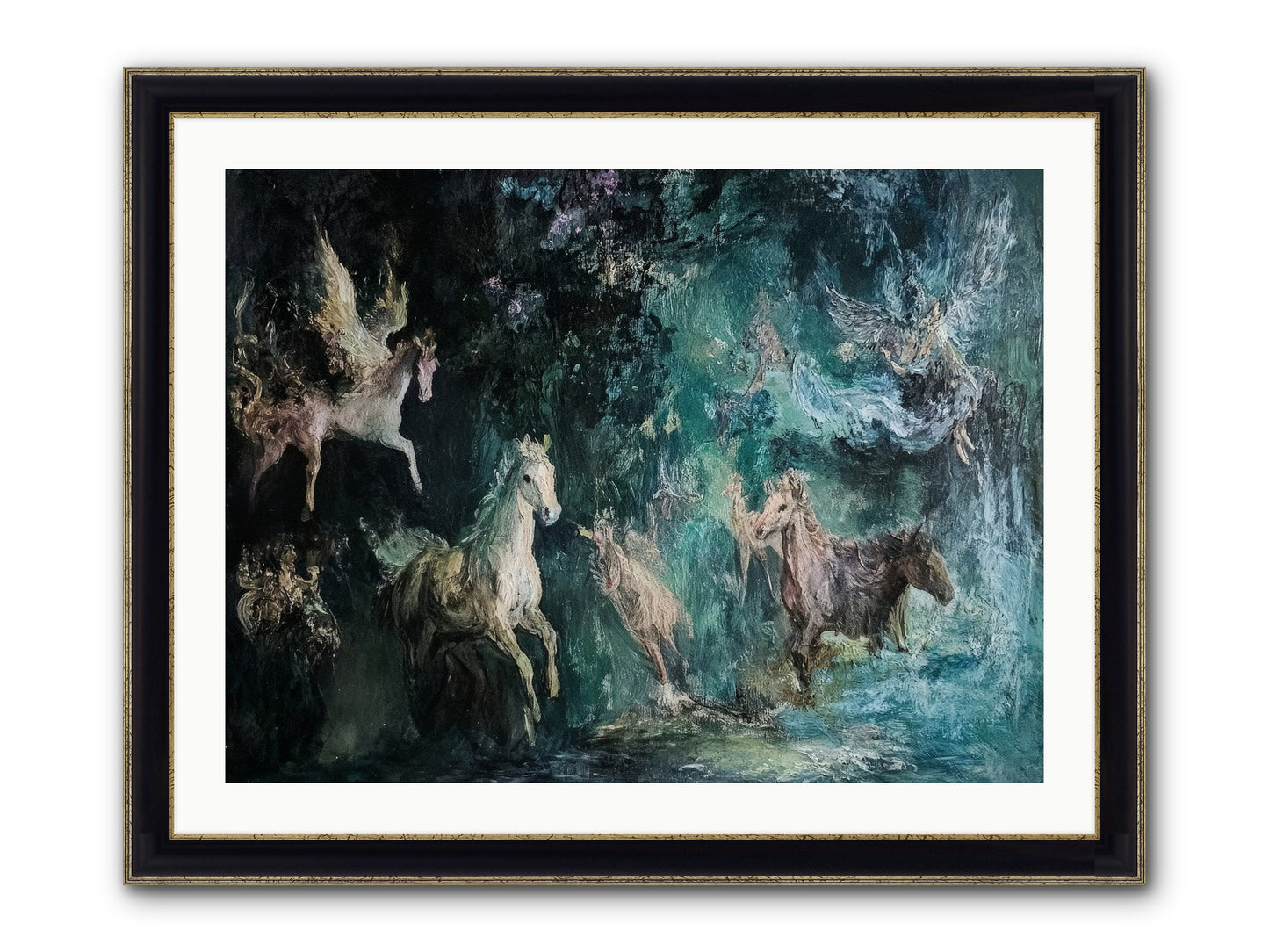Windsor Legends Framed Print - Black & Gold 32x24
