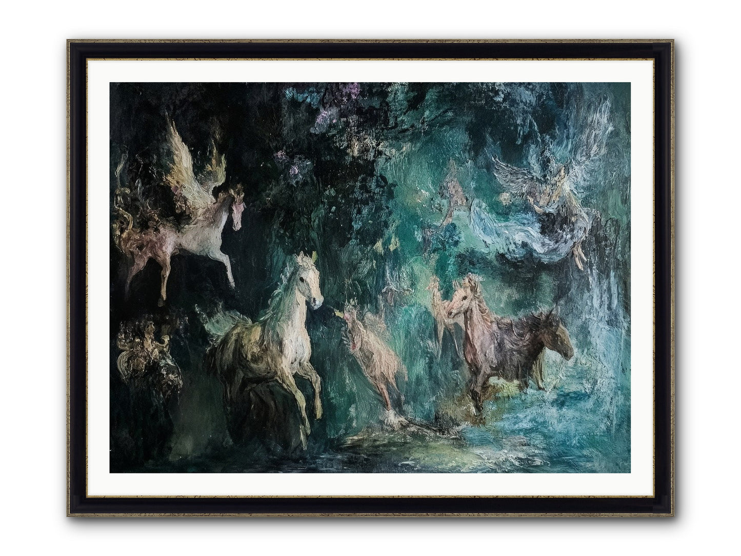 Windsor Legends Framed Print - Black & Gold 48x36