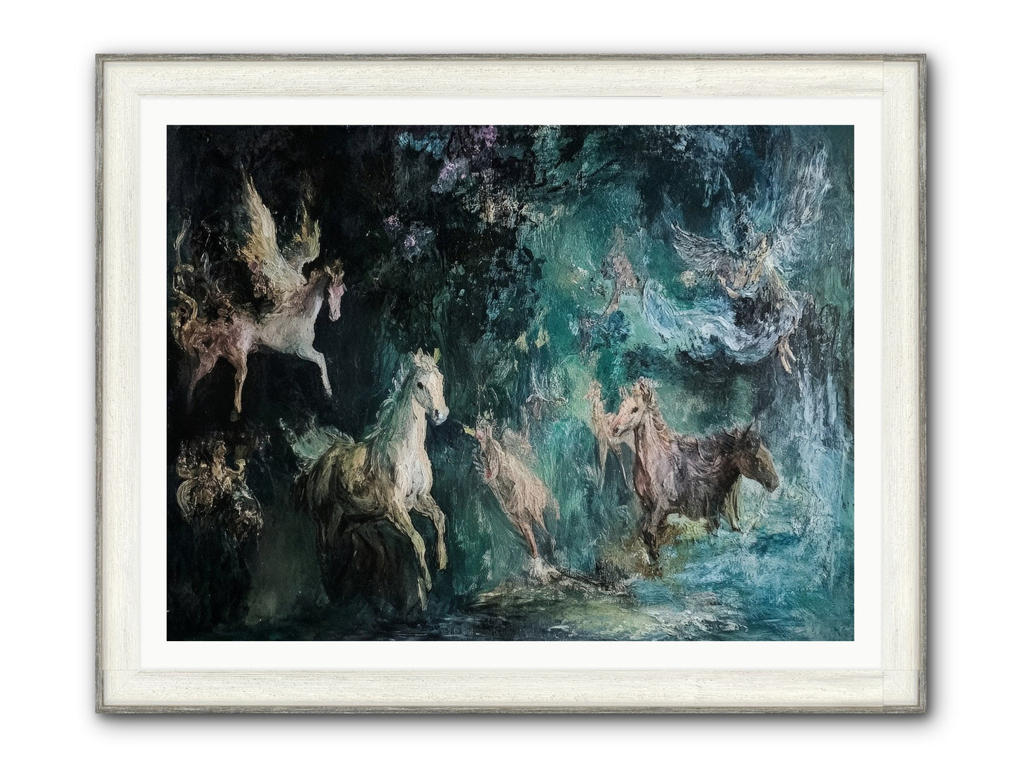 Windsor Legends Framed Print - Driftwood White 48x36