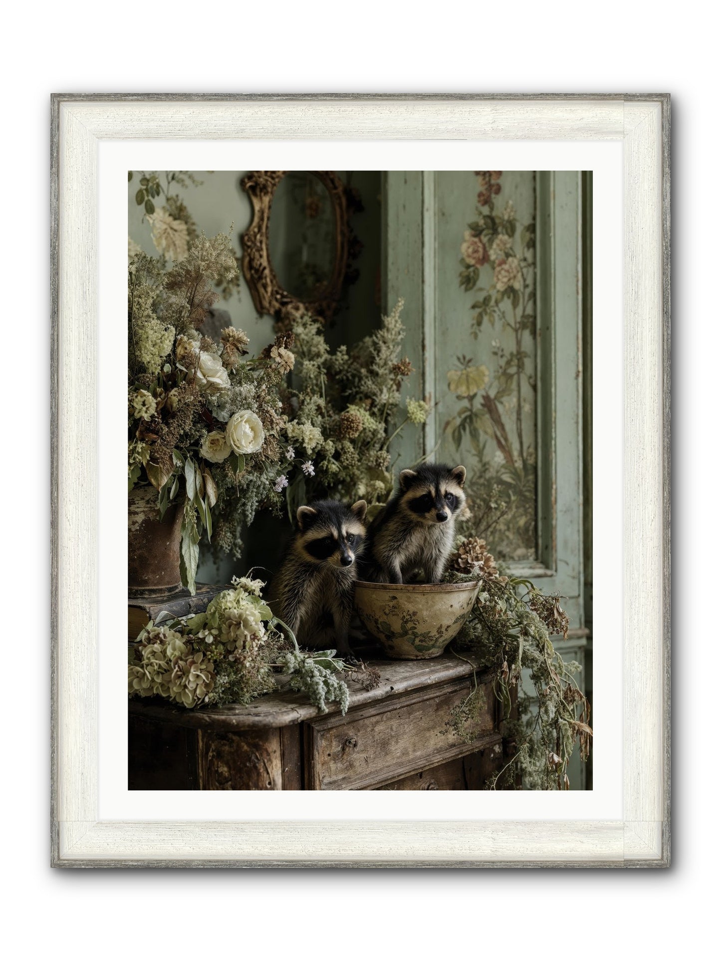 Windsor Road Framed Print - Driftwood White 30x40