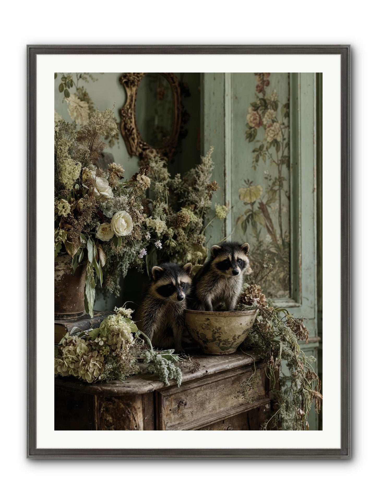 Windsor Road Framed Print - Slimwoods Black/Silver 30x40