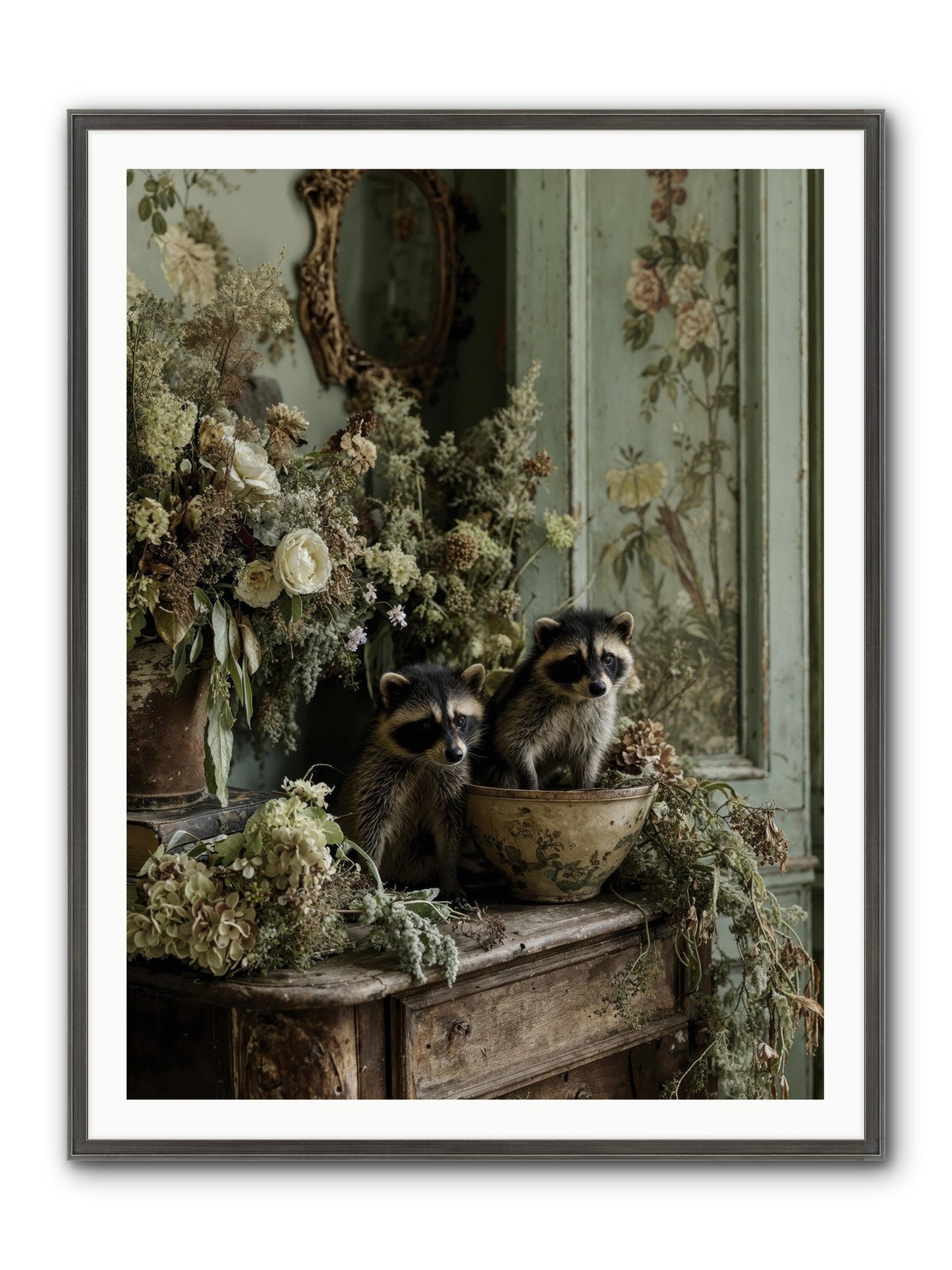 Windsor Road Framed Print - Slimwoods Black/Silver 36x48