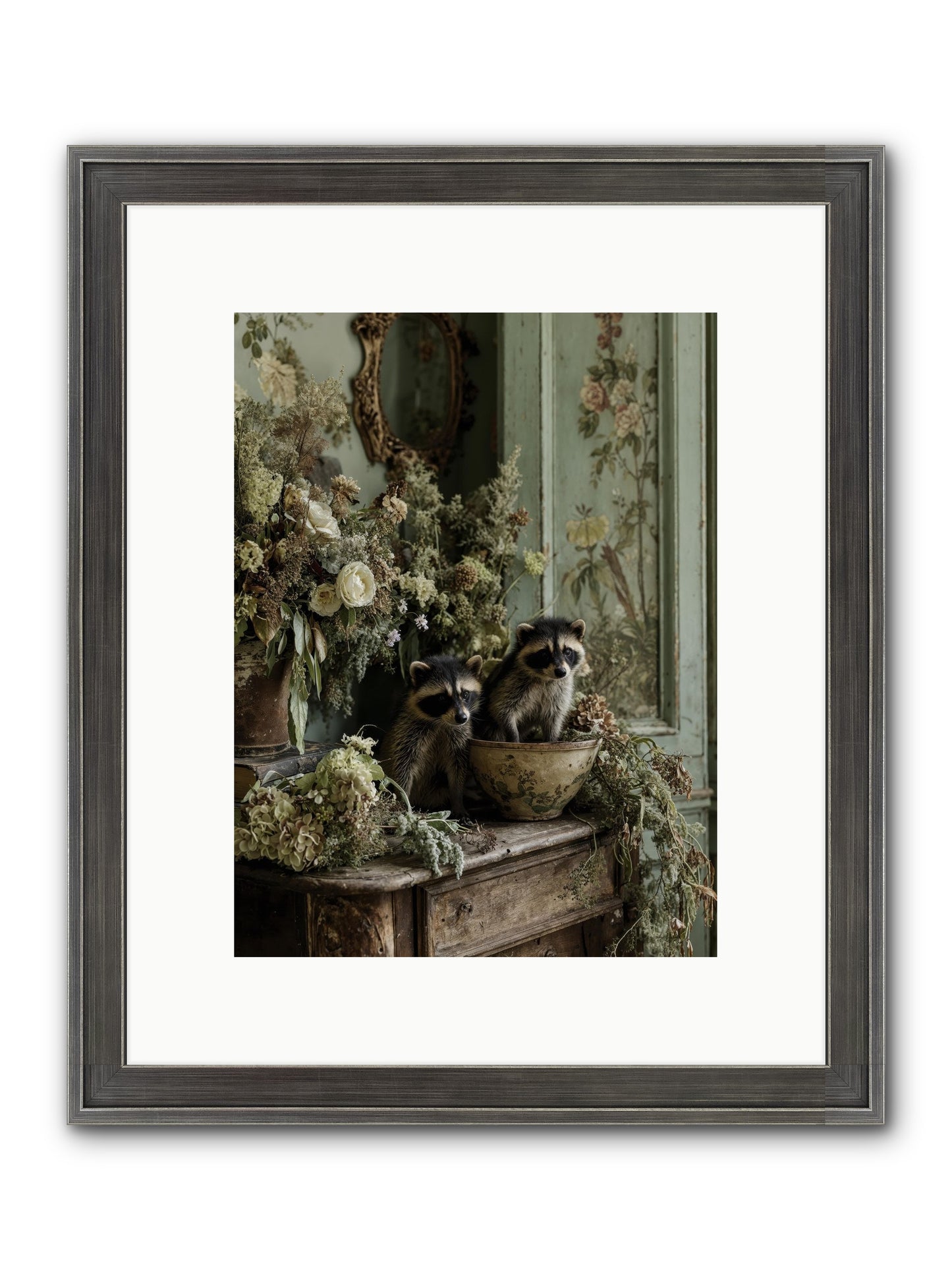 Windsor Road Framed Print - Slimwoods Black/Silver 9x12