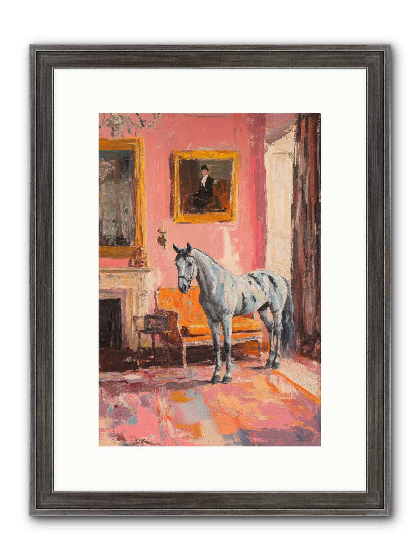 Windsor Whisper Framed Print - Slimwoods Black/Silver 10x15