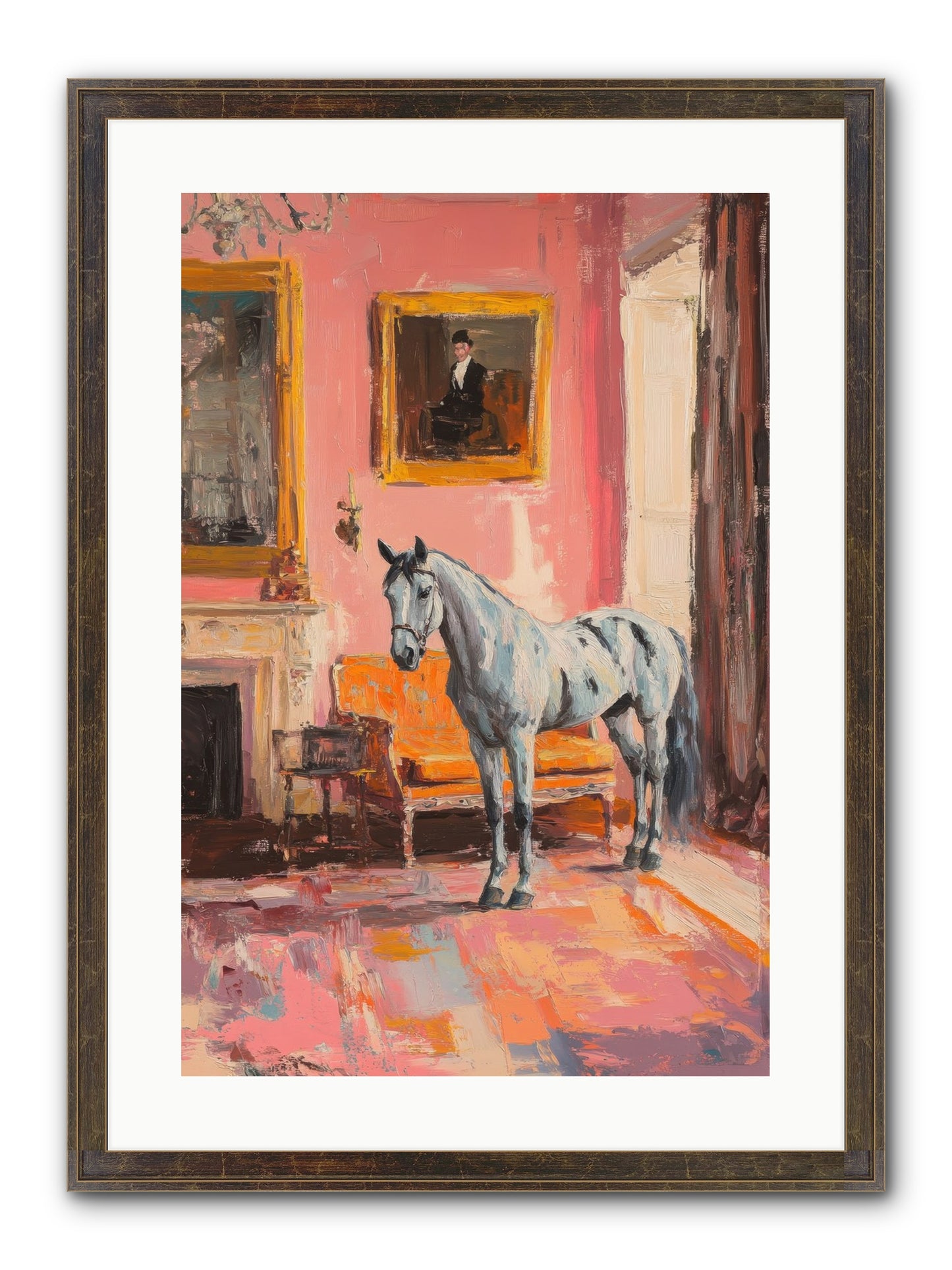 Windsor Whisper Framed Print - Slimwoods Black/Gold 16x24