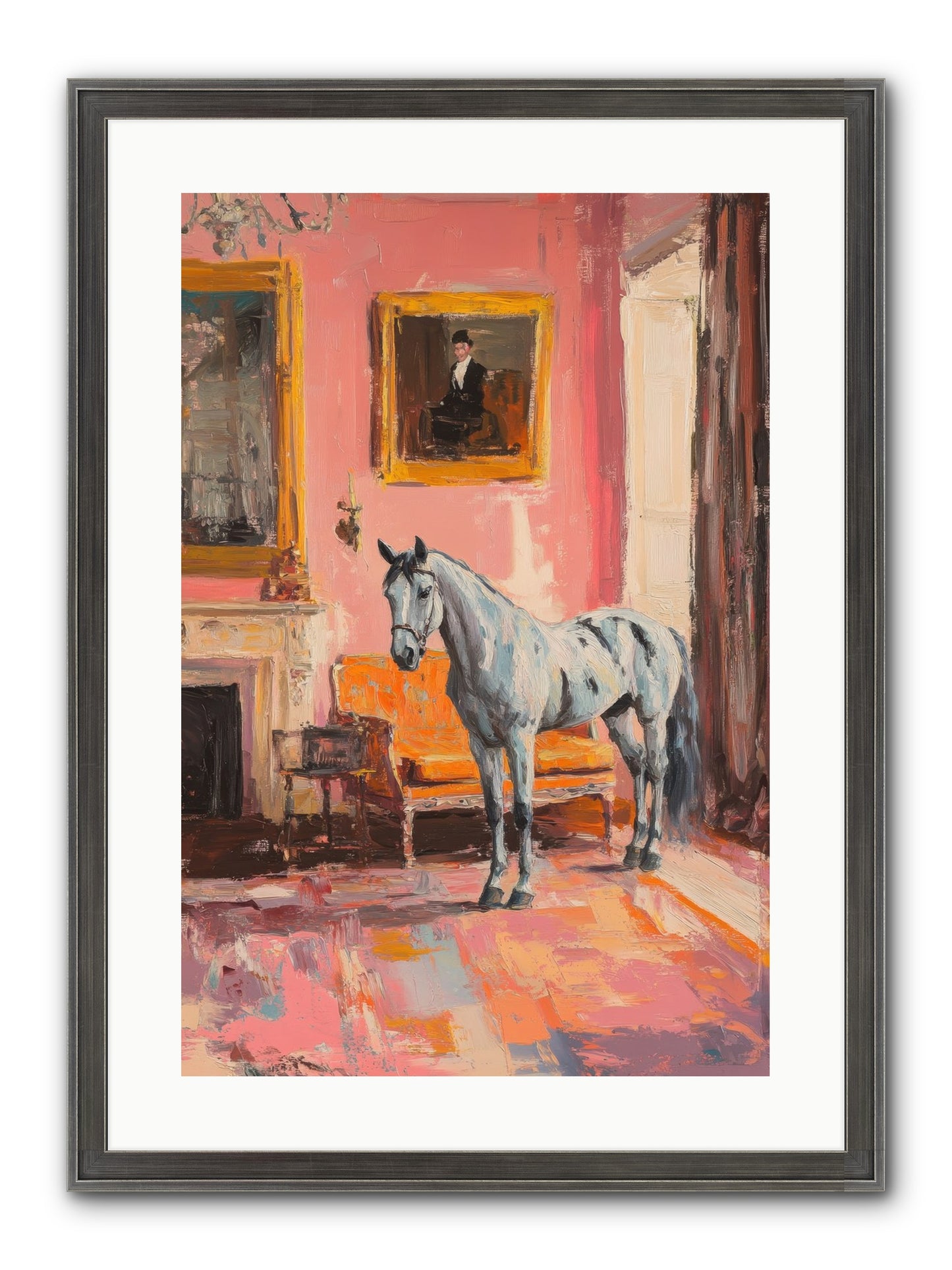 Windsor Whisper Framed Print - Slimwoods Black/Silver 16x24