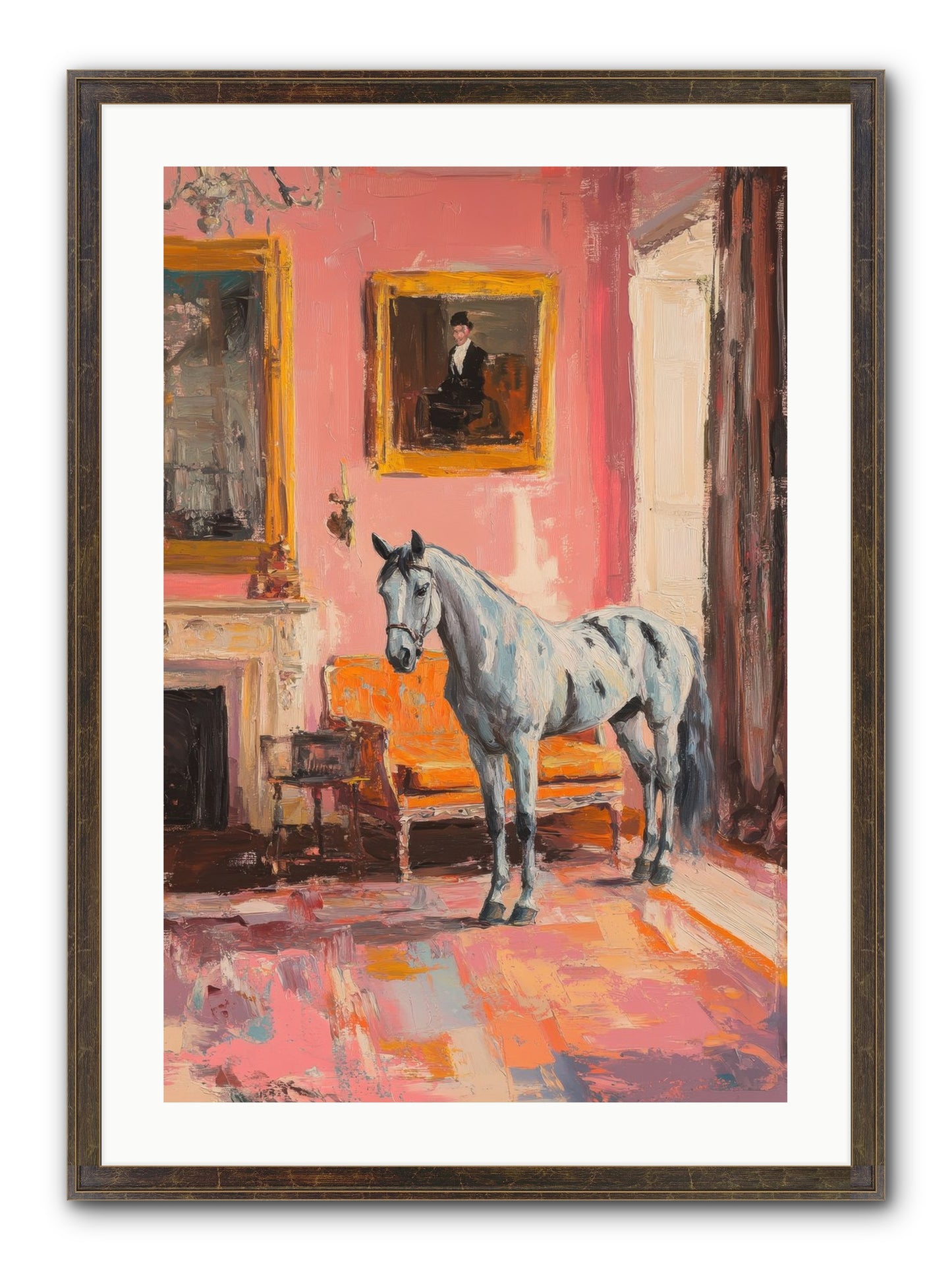 Windsor Whisper Framed Print - Slimwoods Black/Gold 20x30
