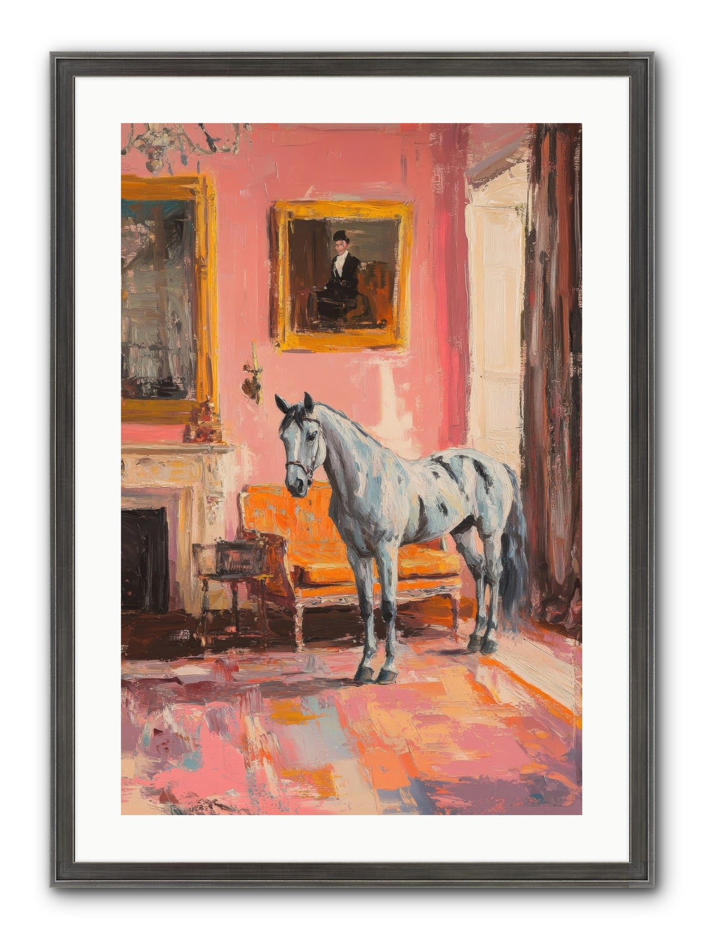 Windsor Whisper Framed Print - Slimwoods Black/Silver 20x30