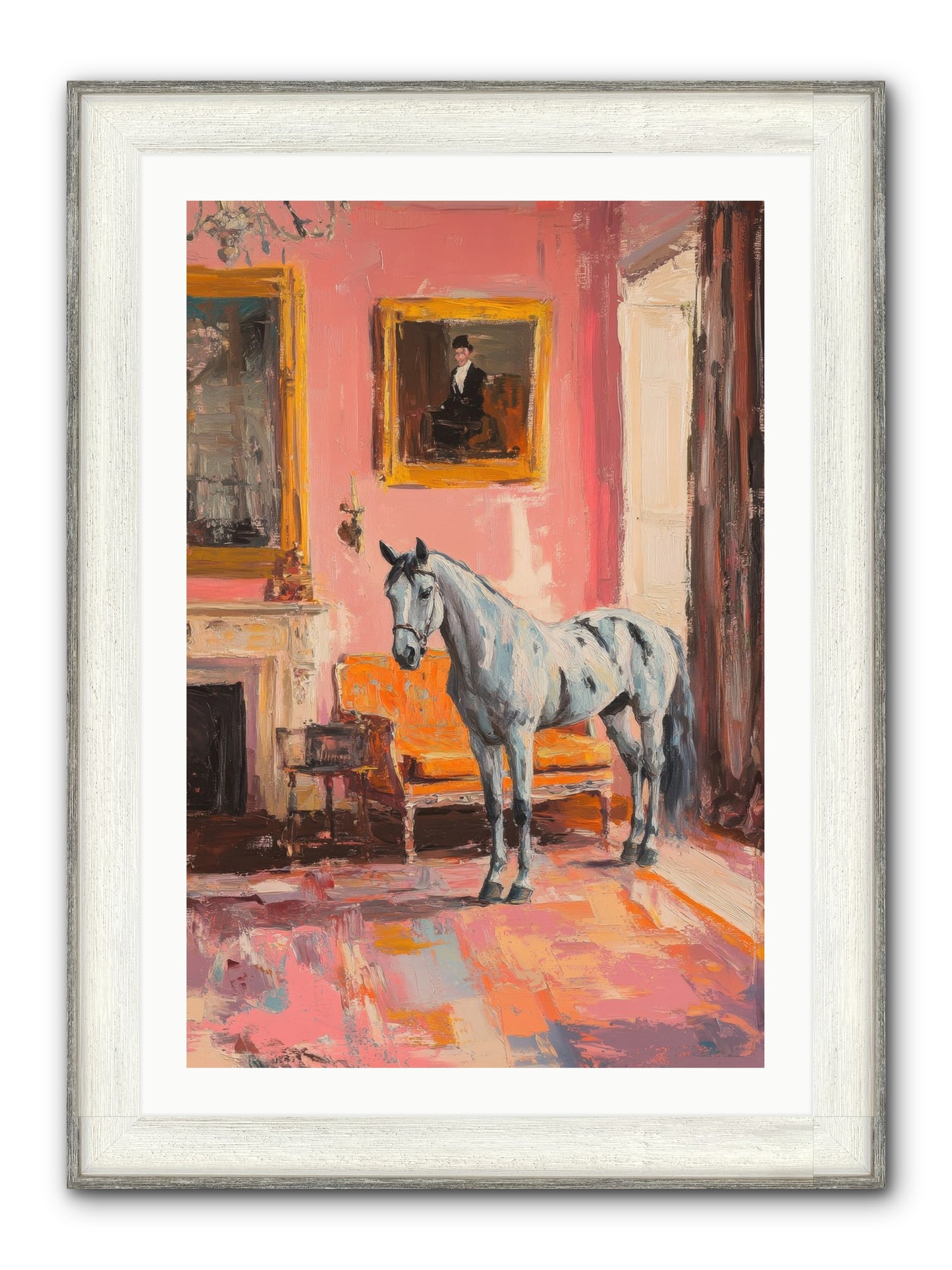 Windsor Whisper Framed Print - Driftwood White 24x36