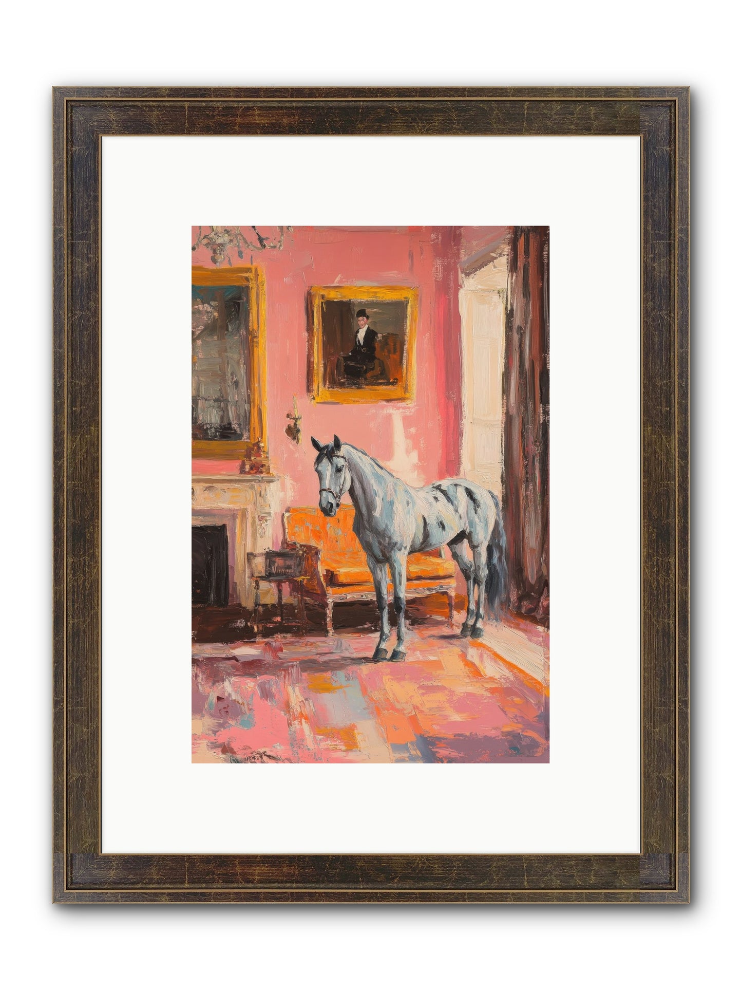 Windsor Whisper Framed Print - Slimwoods Black/Gold 8x12