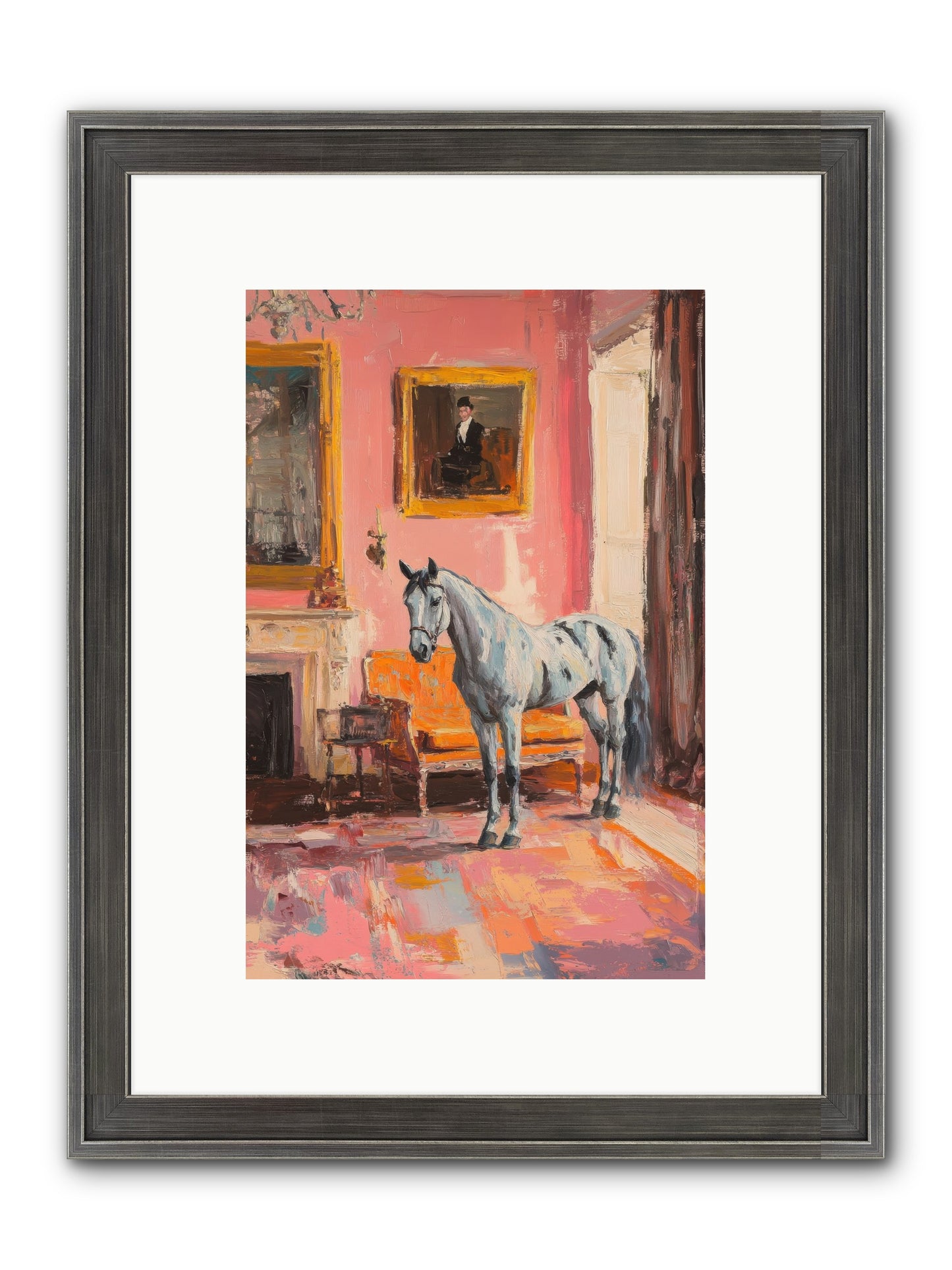 Windsor Whisper Framed Print - Slimwoods Black/Silver 8x12