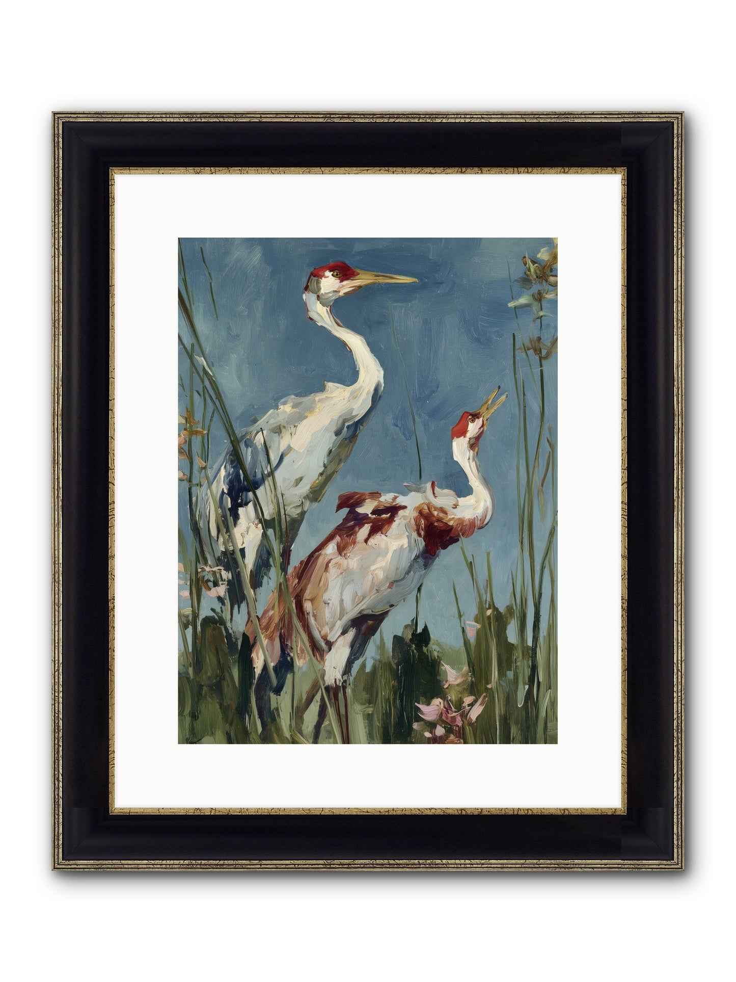 Windswept Chambers Framed Print - Black & Gold 12x16