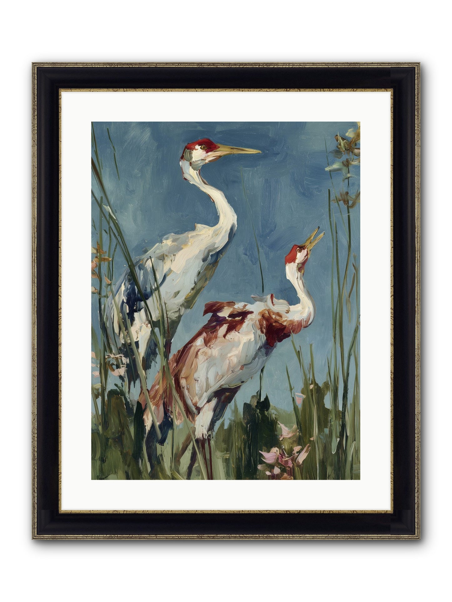 Windswept Chambers Framed Print - Black & Gold 18x24