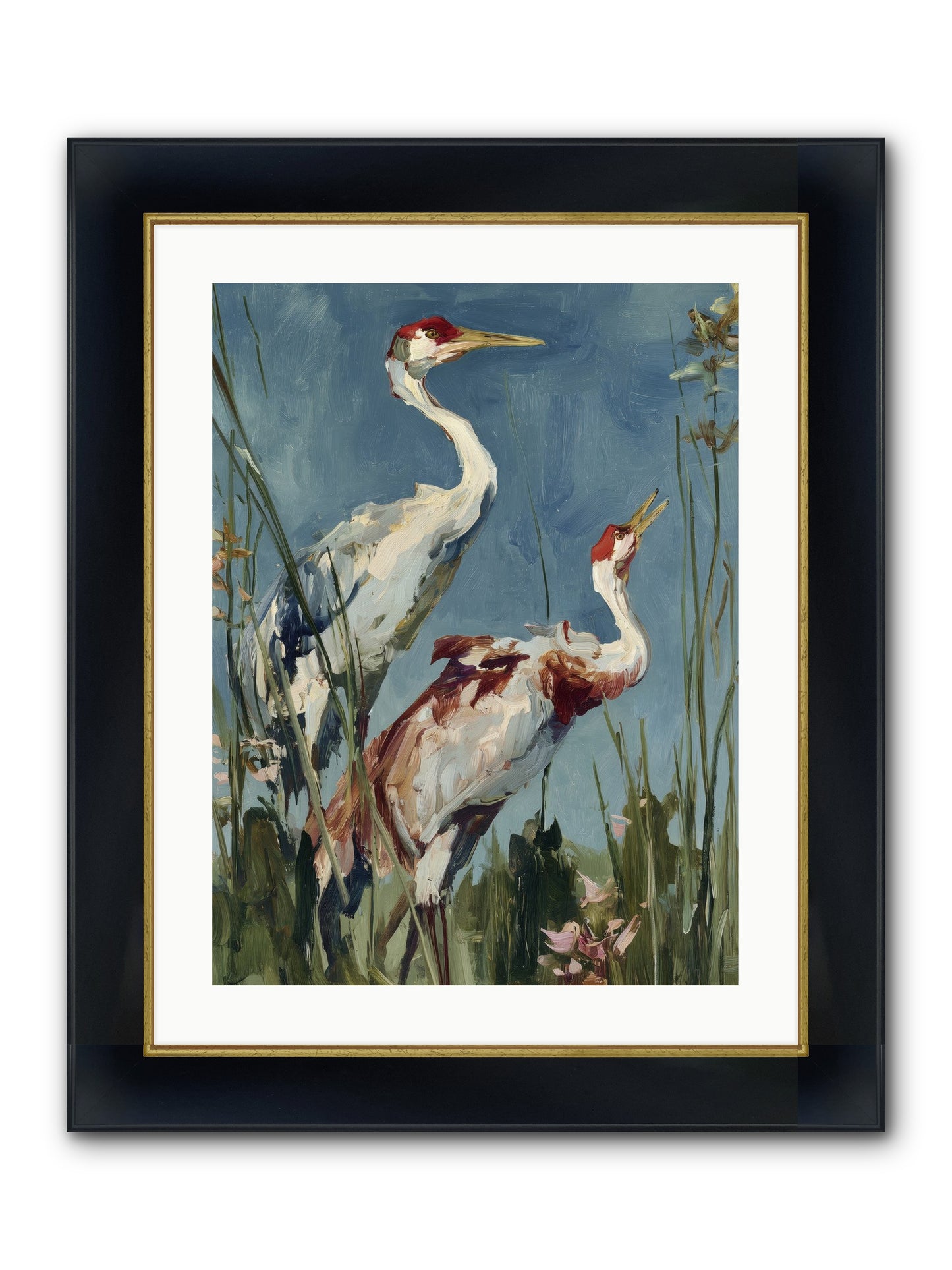 Windswept Chambers Framed Print - Wide Black w/Gold 18x24