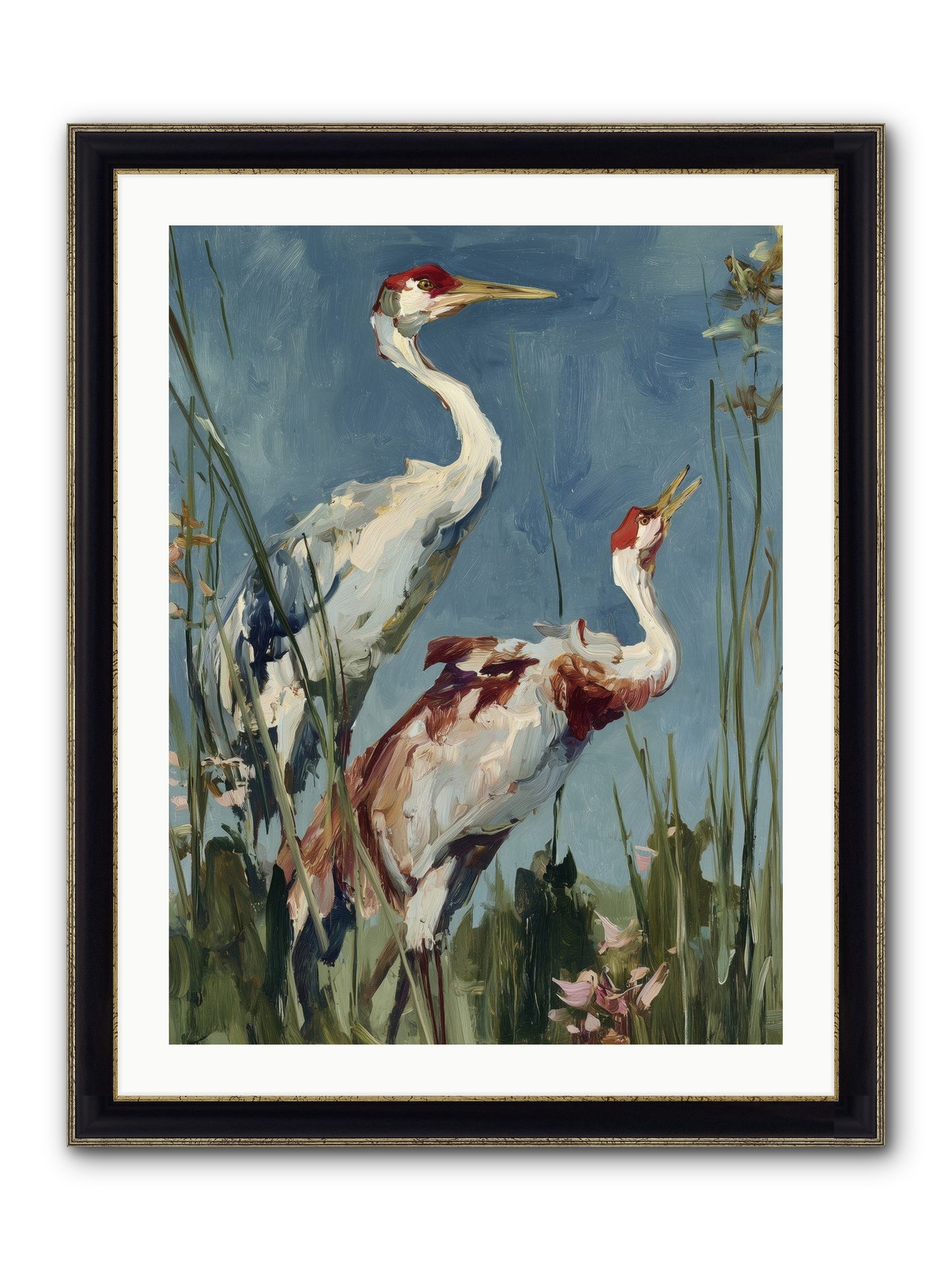 Windswept Chambers Framed Print - Black & Gold 24x32