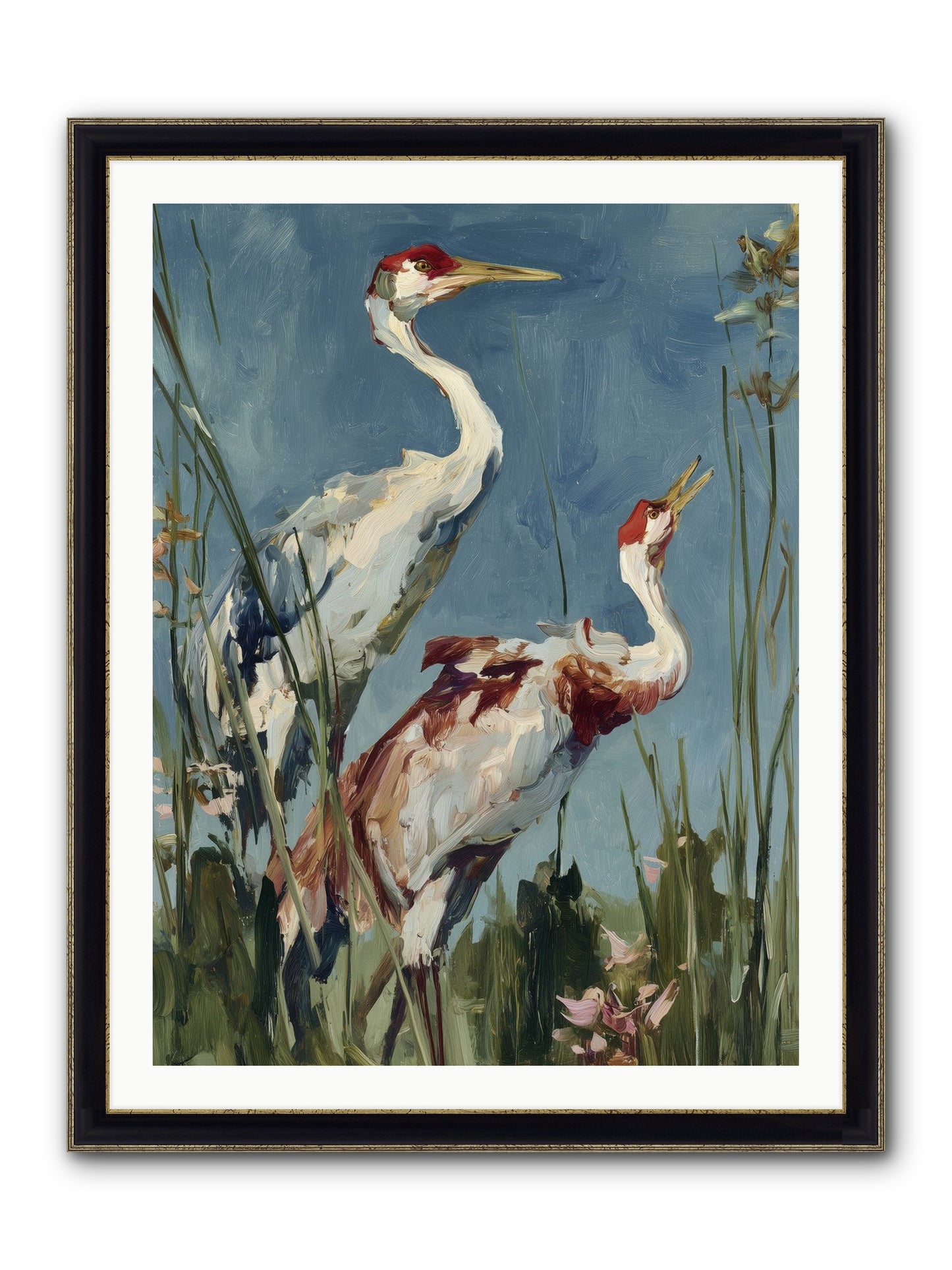 Windswept Chambers Framed Print - Black & Gold 30x40