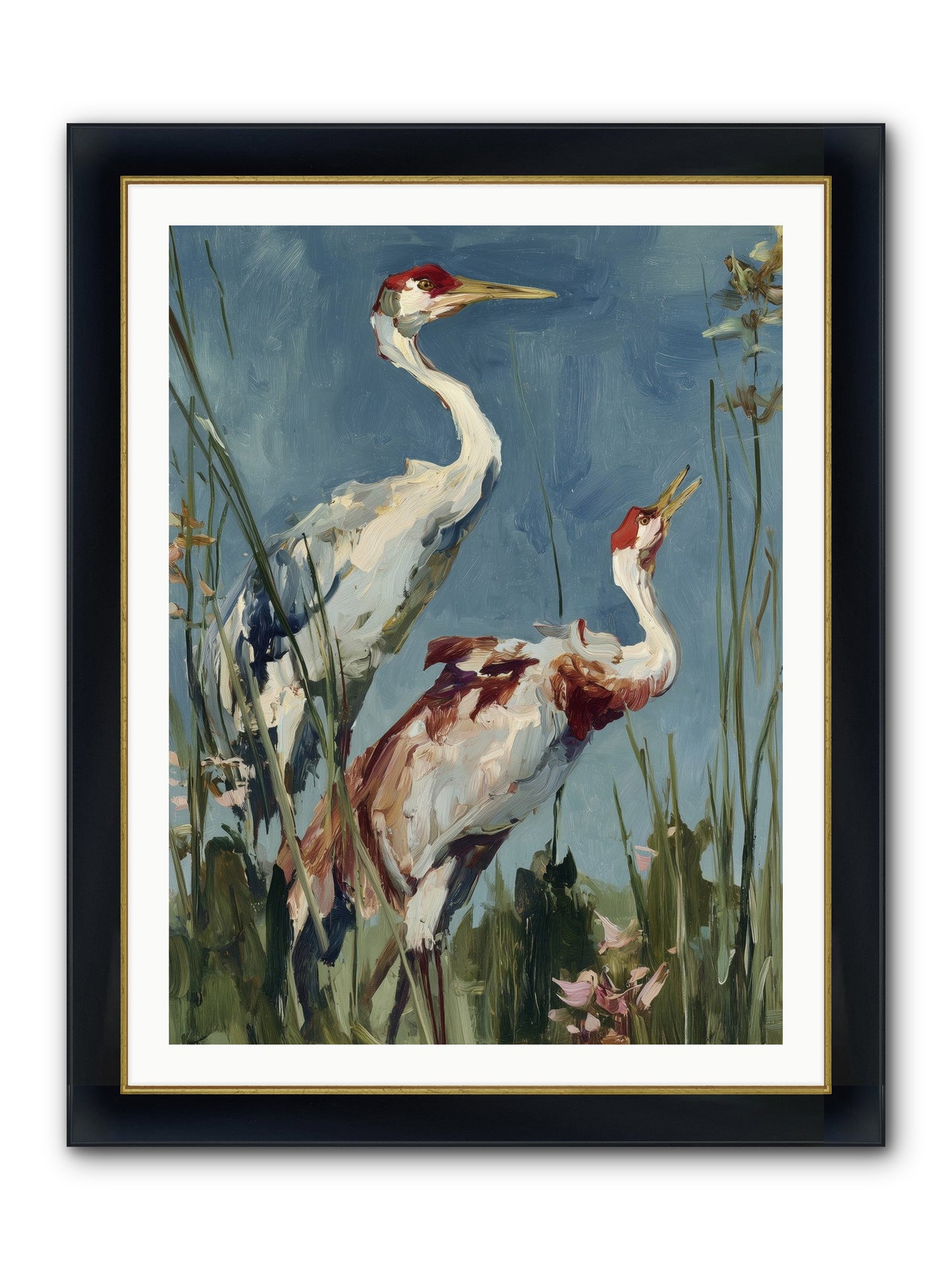 Windswept Chambers Framed Print - Wide Black w/Gold 30x40