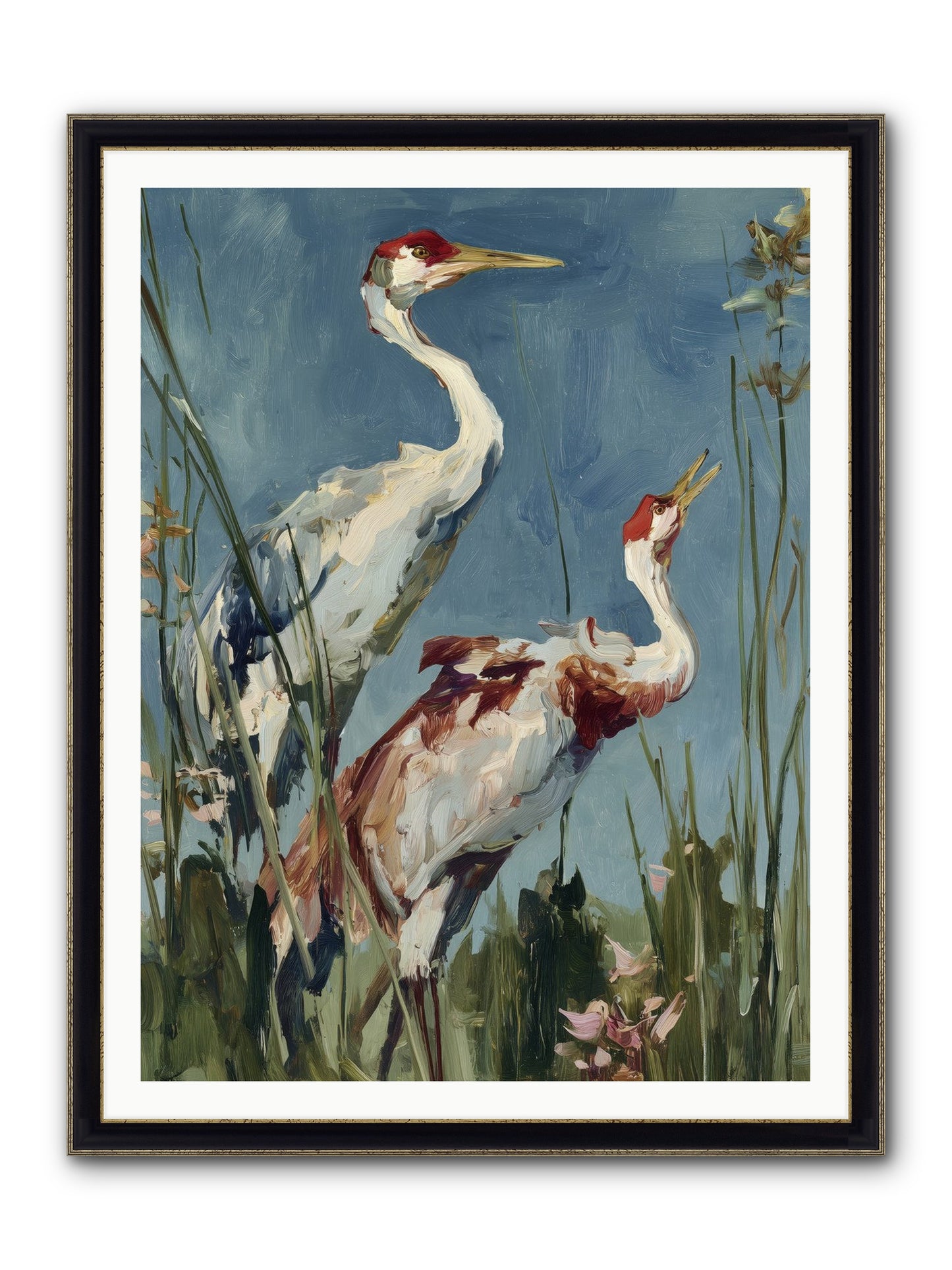 Windswept Chambers Framed Print - Black & Gold 36x48