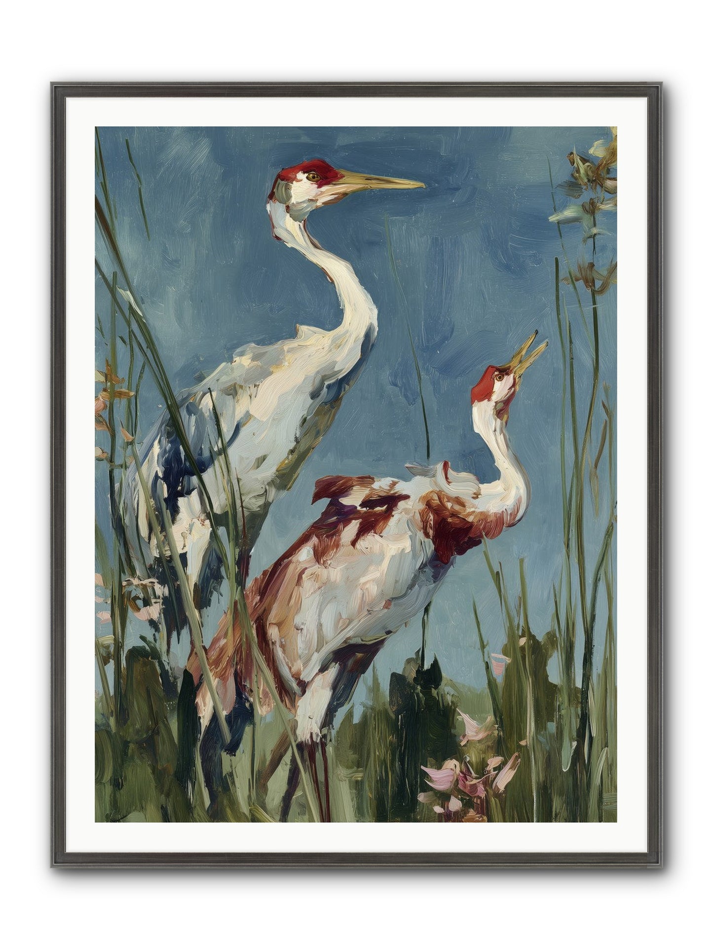 Windswept Chambers Framed Print - Slimwoods Black/Silver 36x48