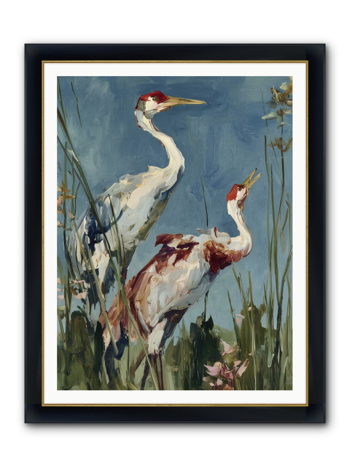 Windswept Chambers Framed Print - Wide Black w/Gold 36x48