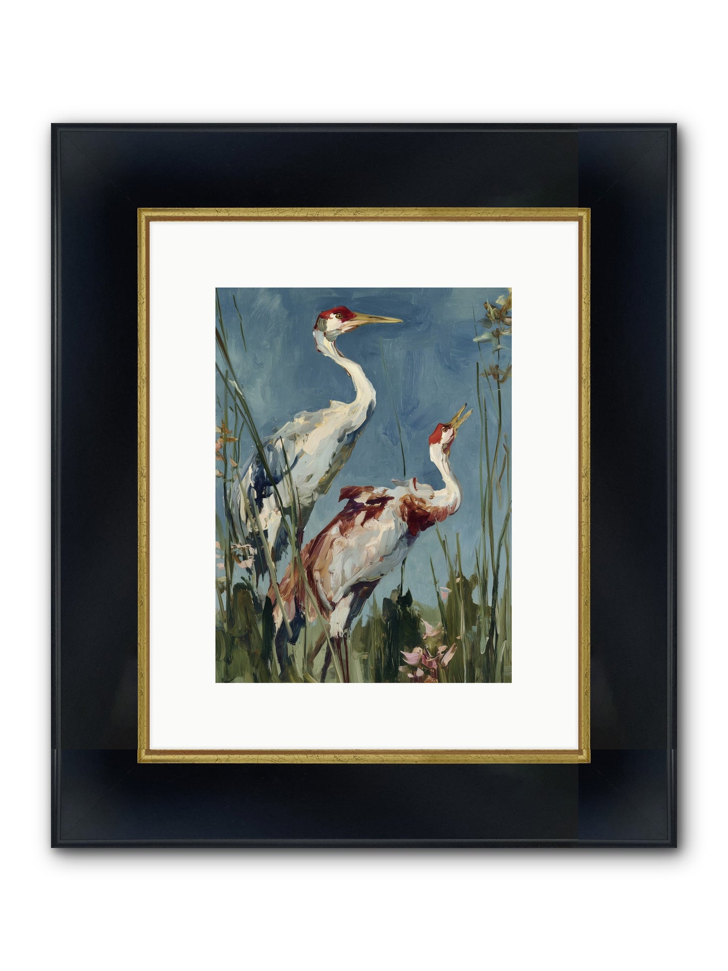 Windswept Chambers Framed Print - Wide Black w/Gold 9x12