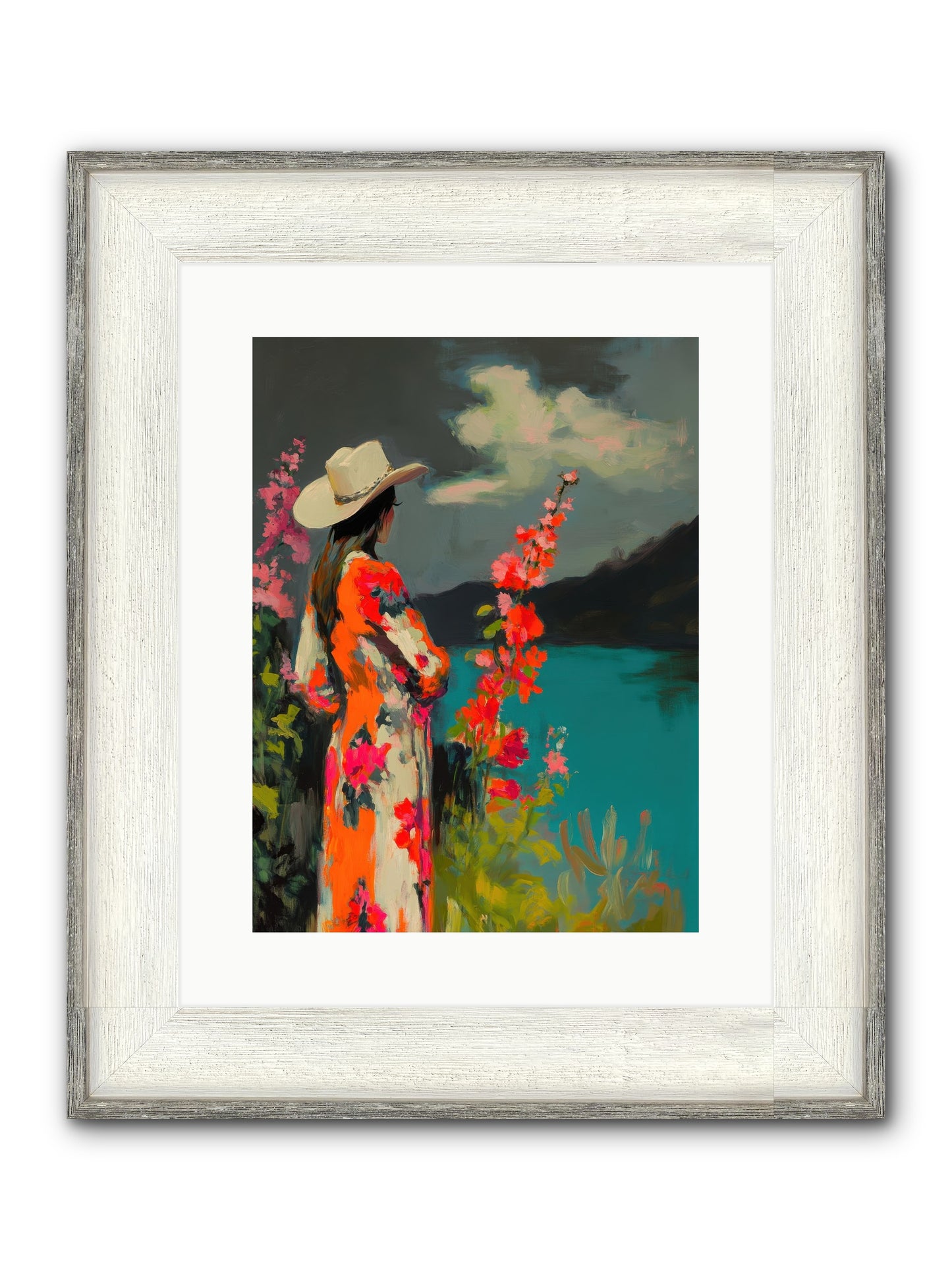 Windswept Legend Framed Print - Driftwood White 12x16