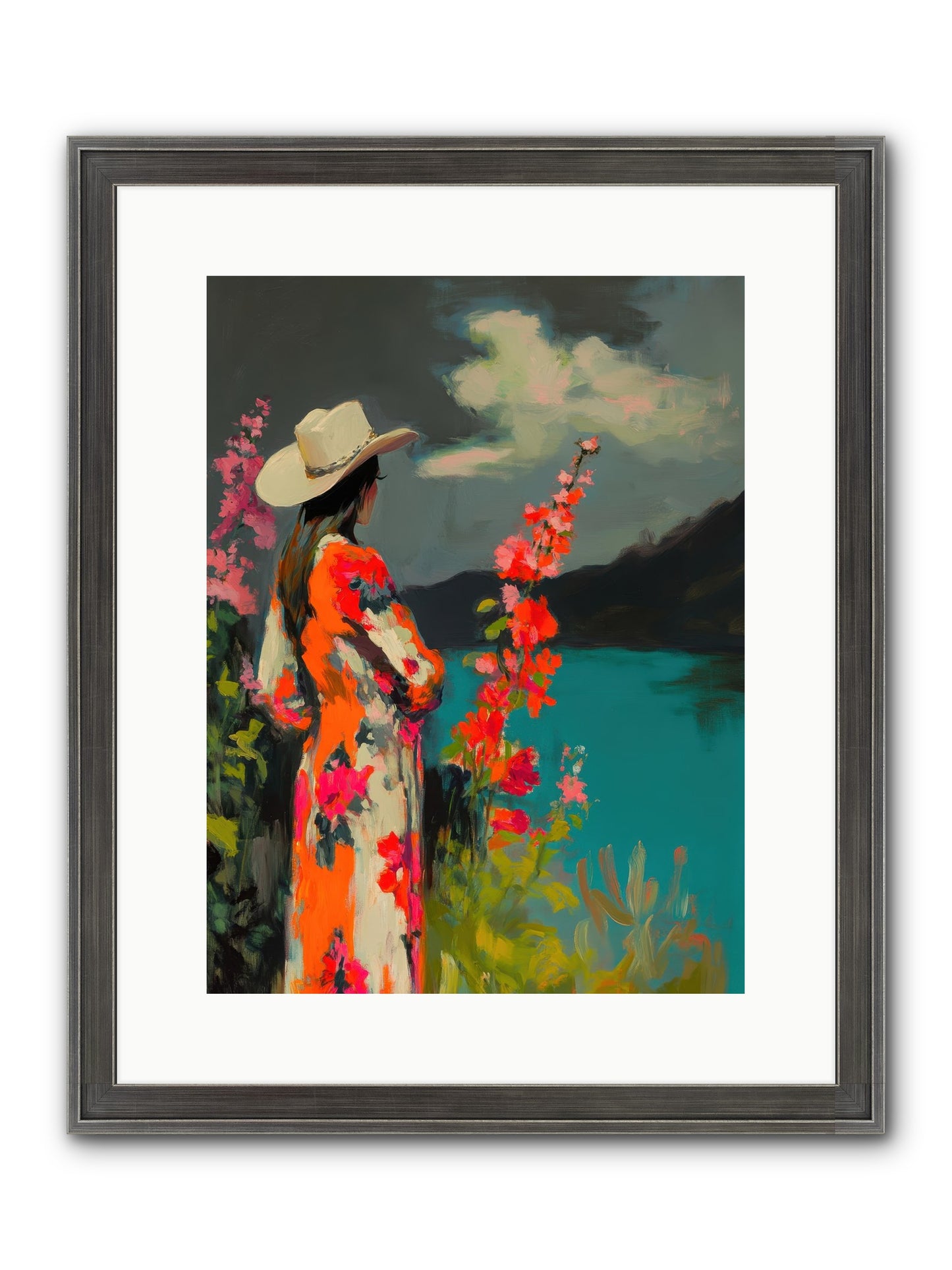 Windswept Legend Framed Print - Slimwoods Black/Silver 12x16