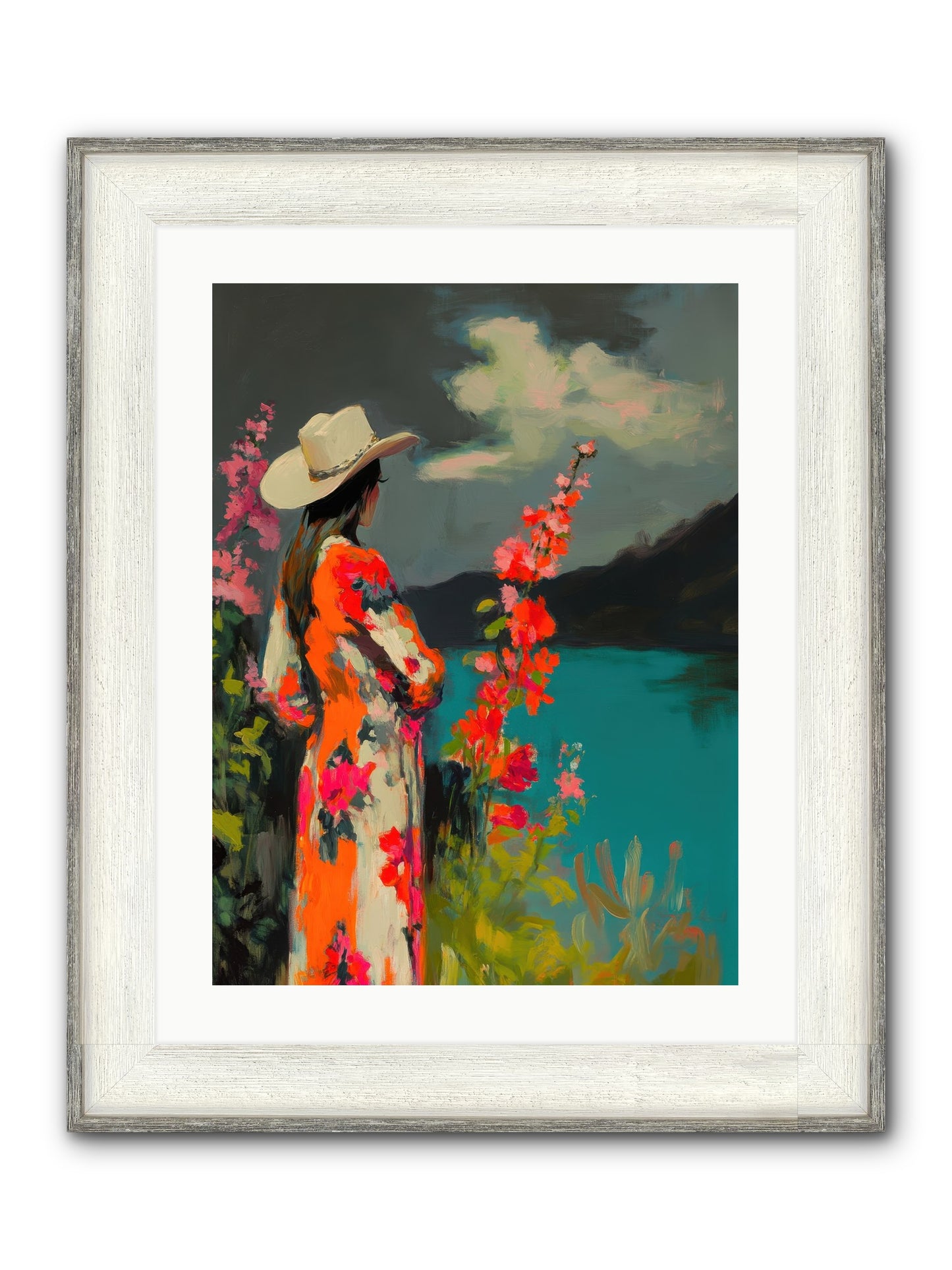 Windswept Legend Framed Print - Driftwood White 18x24