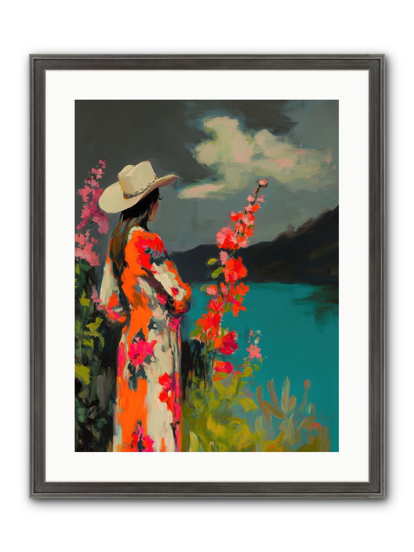 Windswept Legend Framed Print - Slimwoods Black/Silver 18x24
