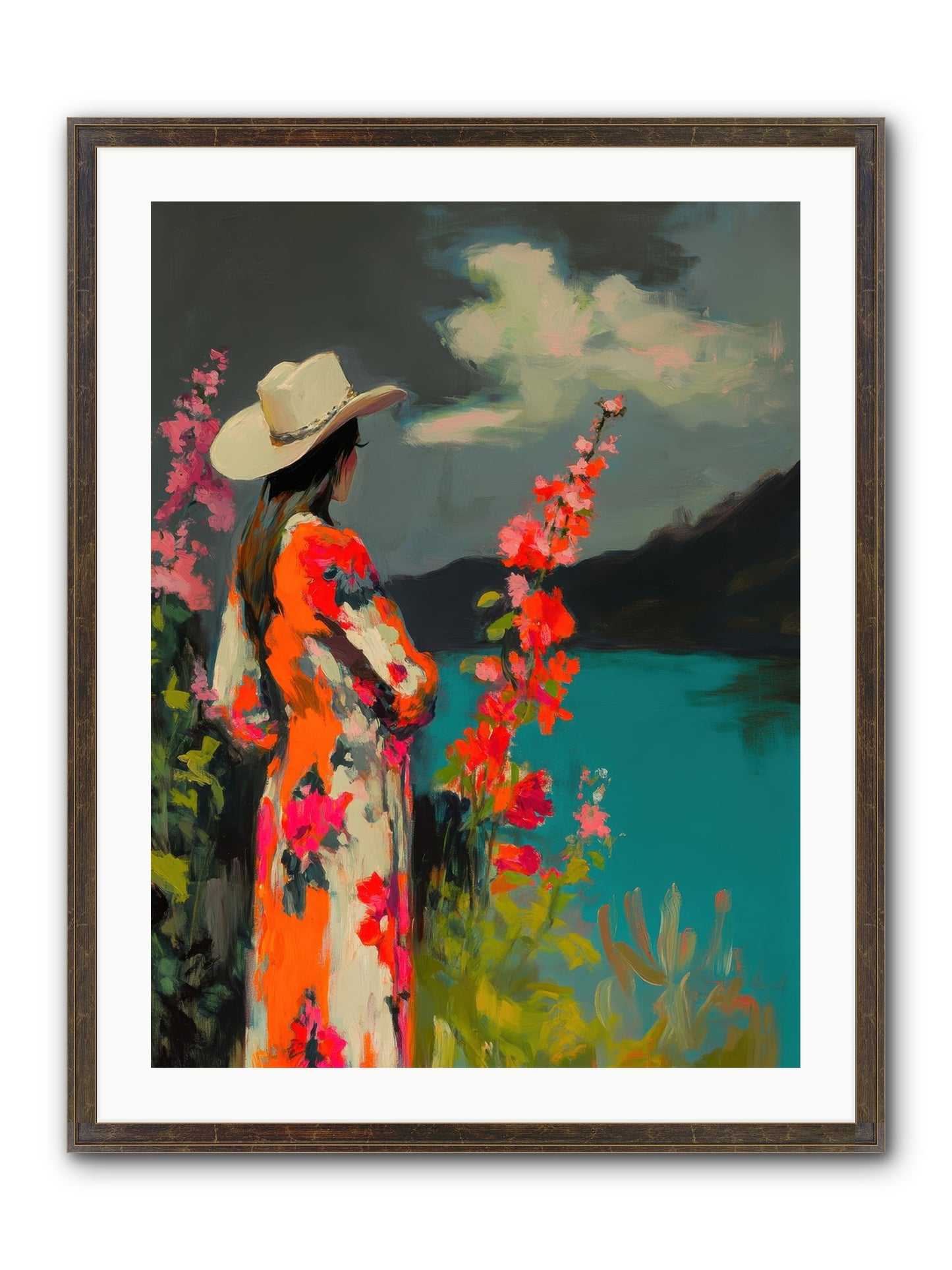 Windswept Legend Framed Print - Slimwoods Black/Gold 24x32