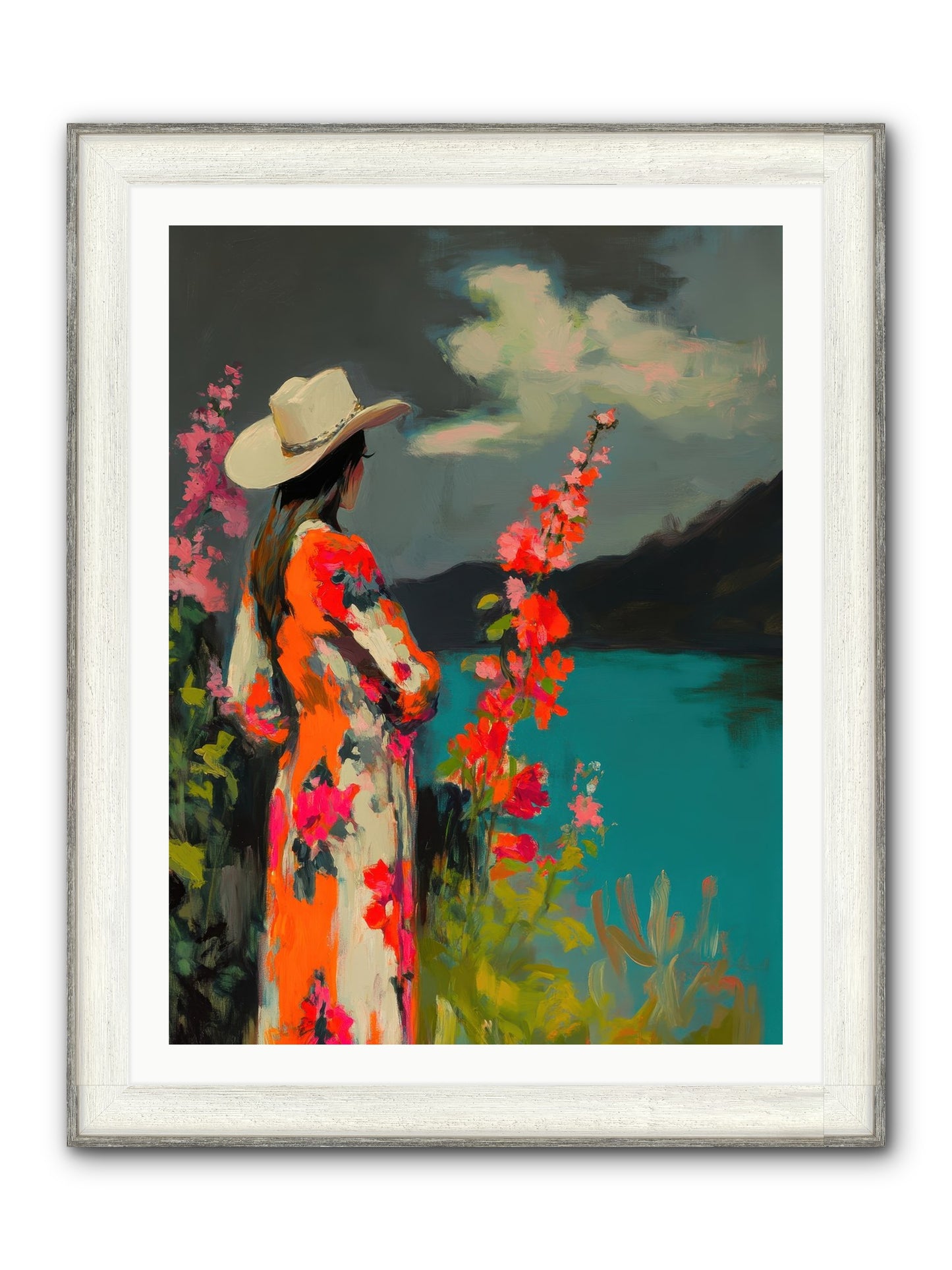 Windswept Legend Framed Print - Driftwood White 30x40
