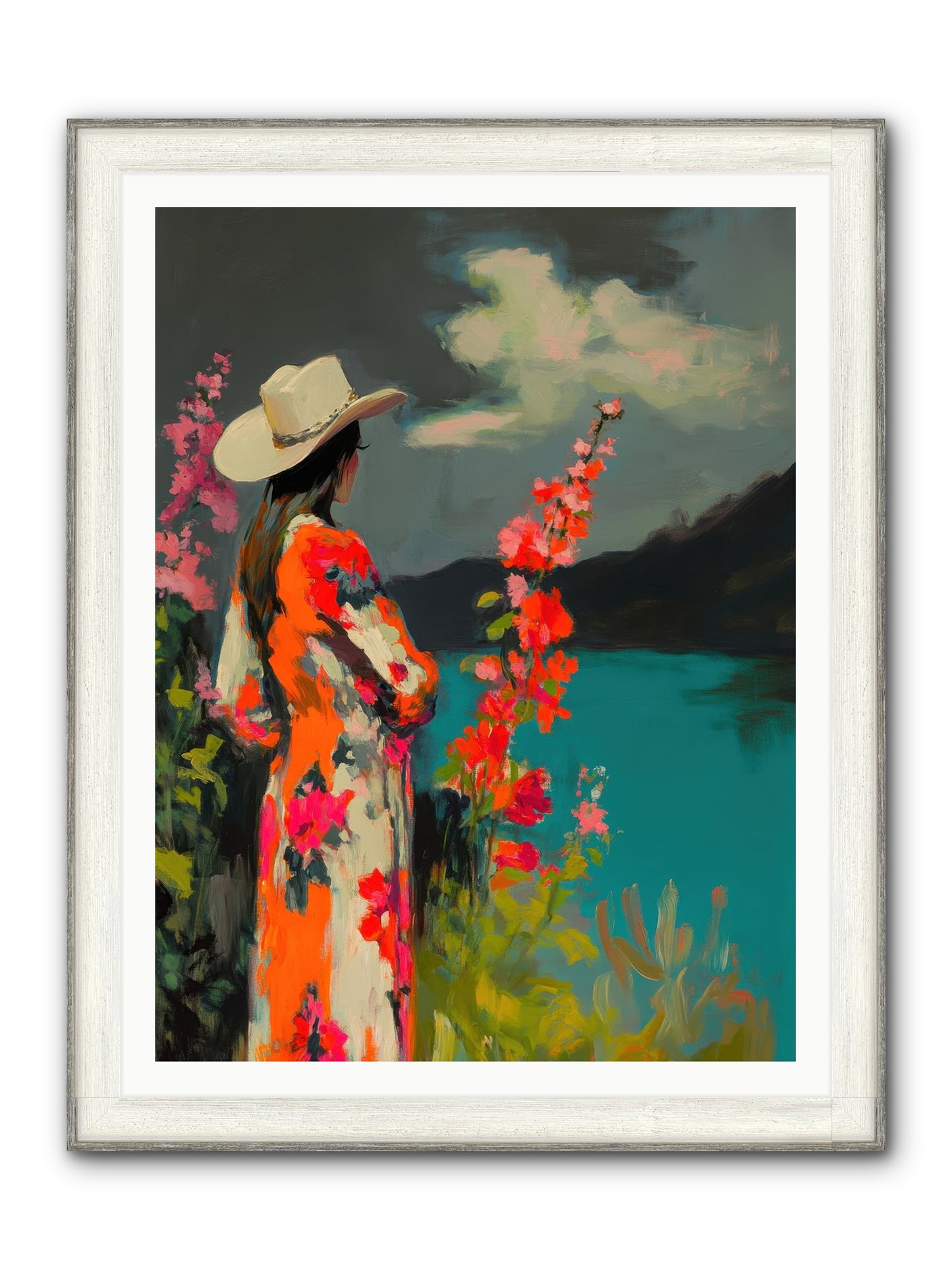 Windswept Legend Framed Print - Driftwood White 36x48