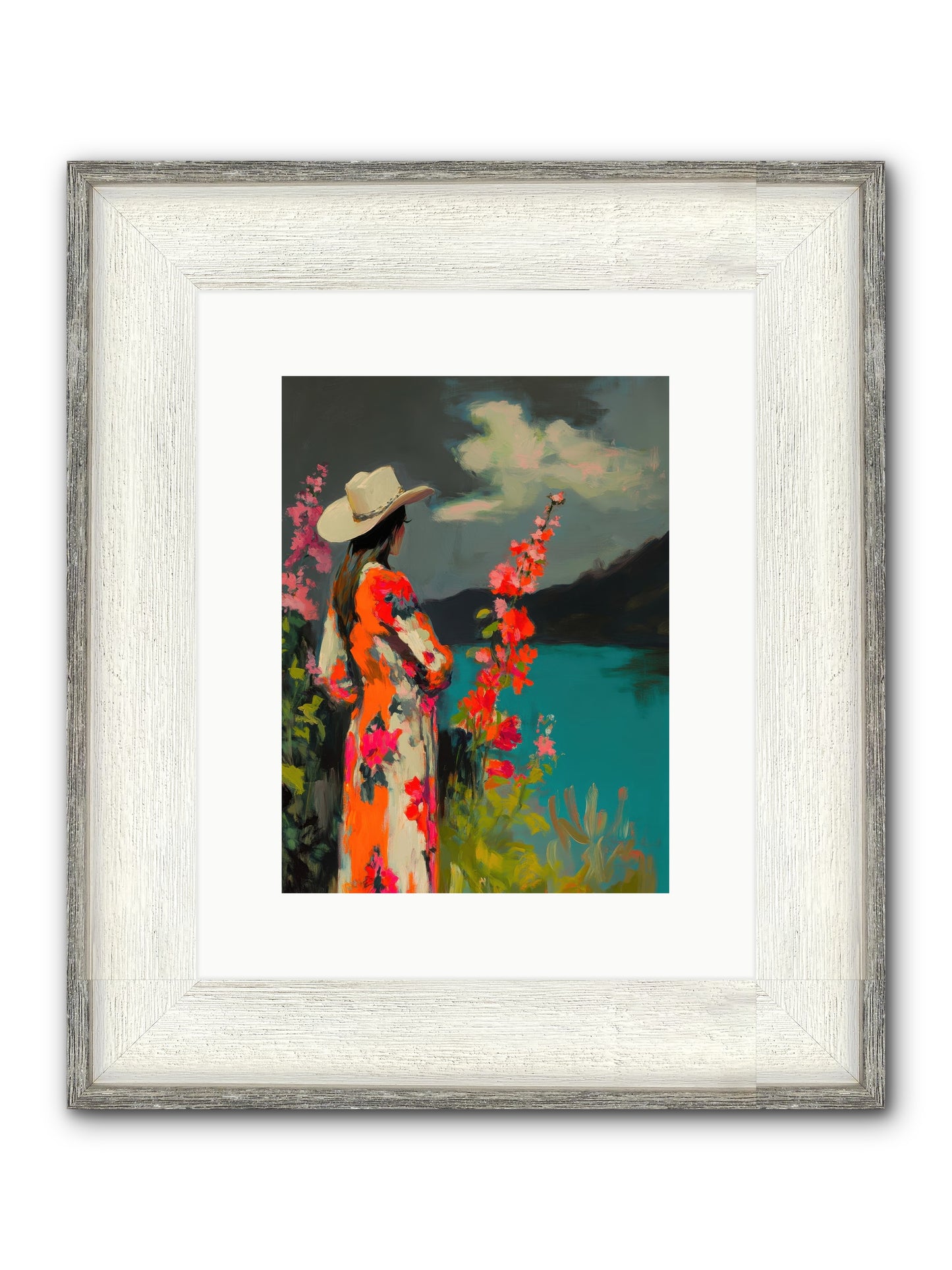 Windswept Legend Framed Print - Driftwood White 9x12