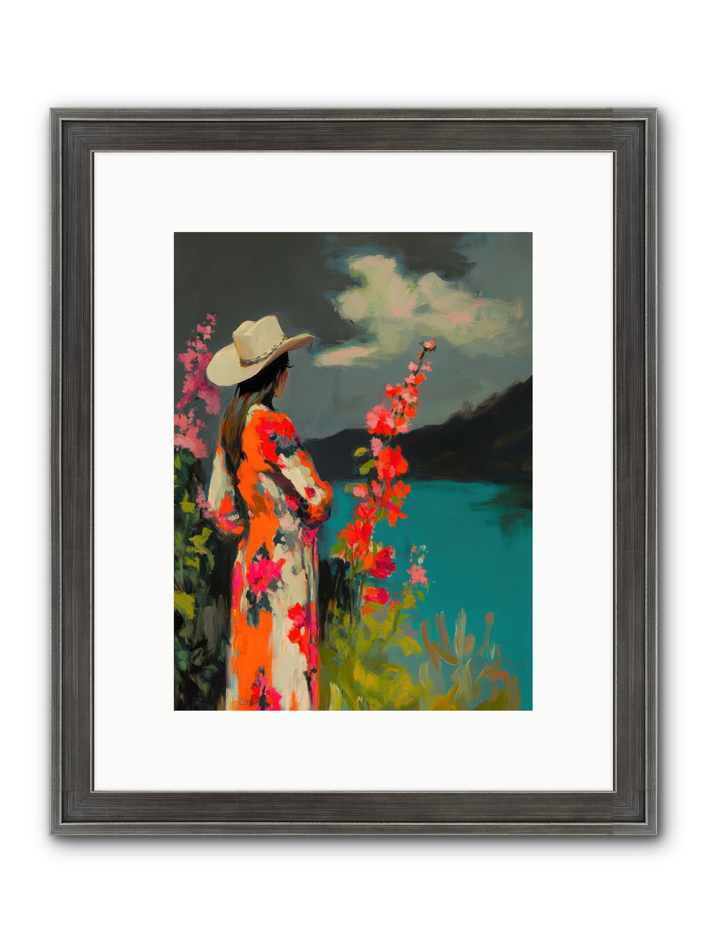 Windswept Legend Framed Print - Slimwoods Black/Silver 9x12