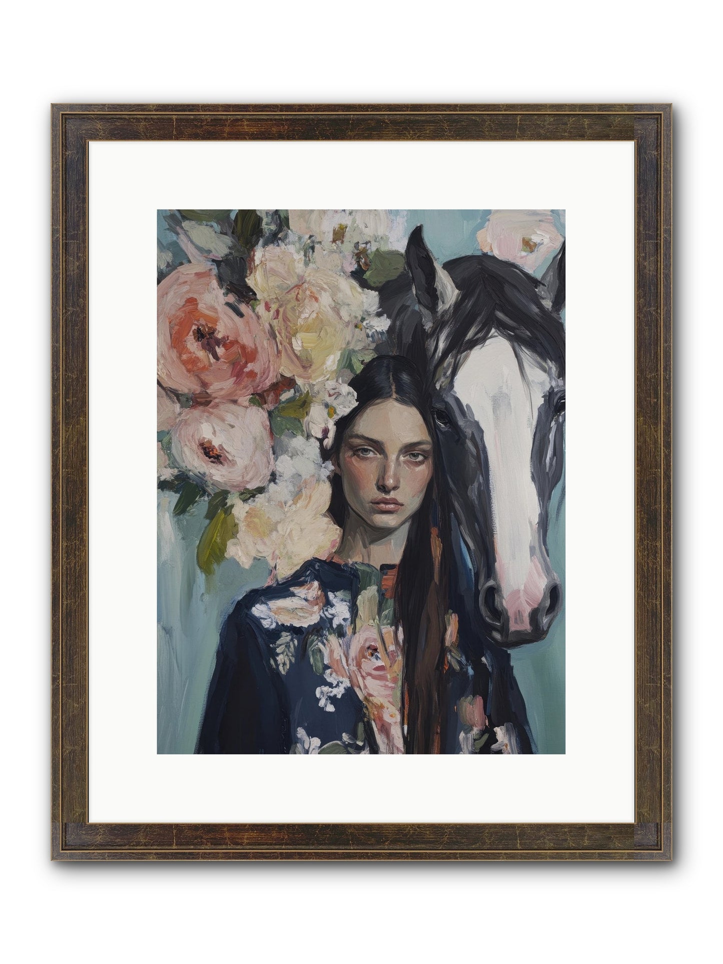 Windwalker Framed Print - Slimwoods Black/Gold 12x16