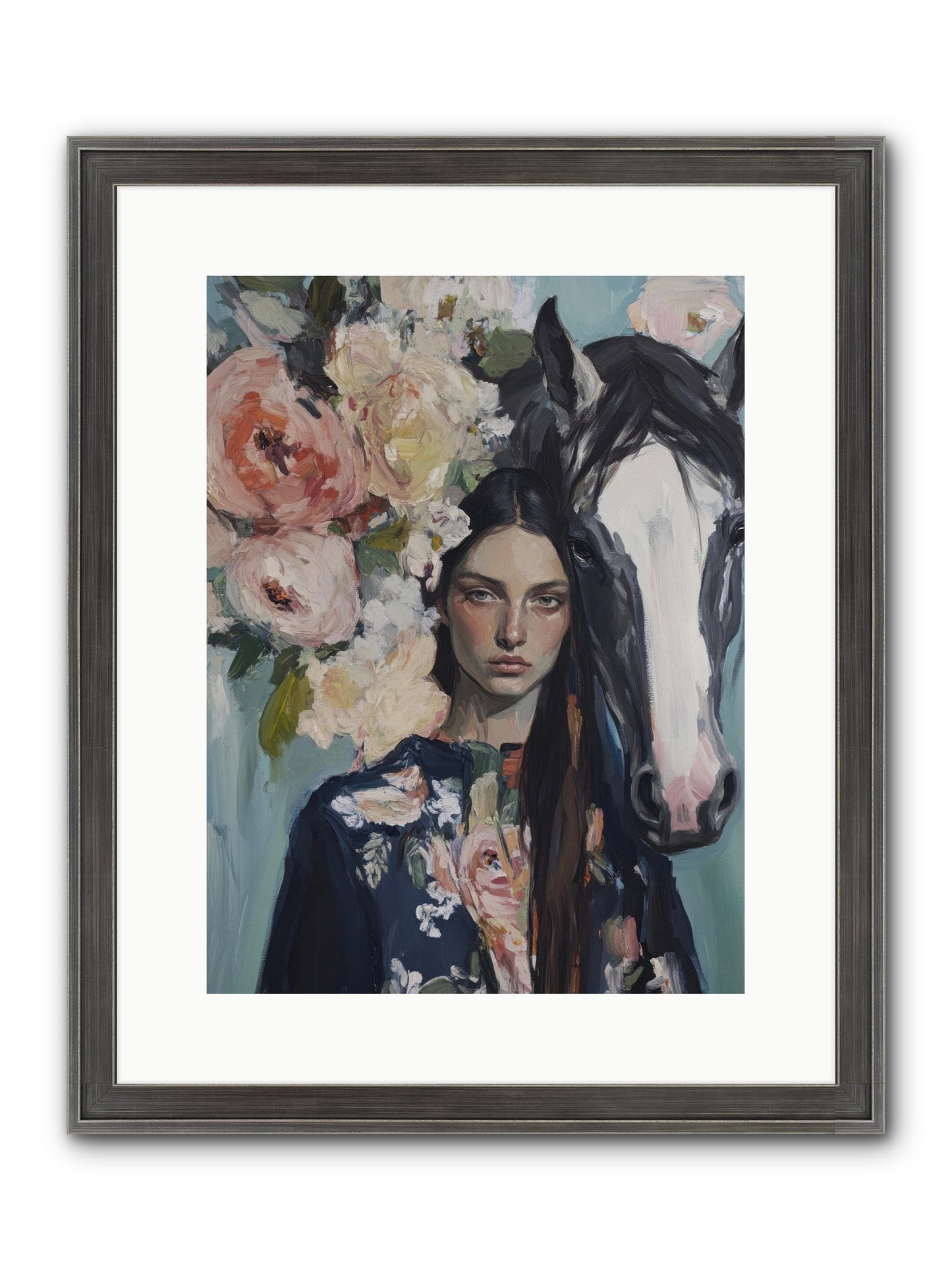 Windwalker Framed Print - Slimwoods Black/Silver 12x16