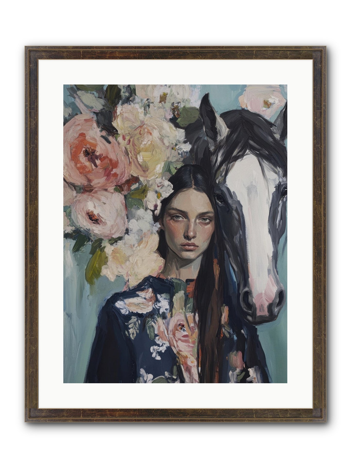 Windwalker Framed Print - Slimwoods Black/Gold 18x24
