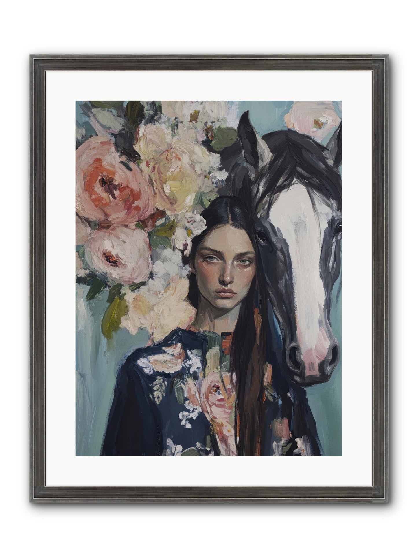 Windwalker Framed Print - Slimwoods Black/Silver 18x24