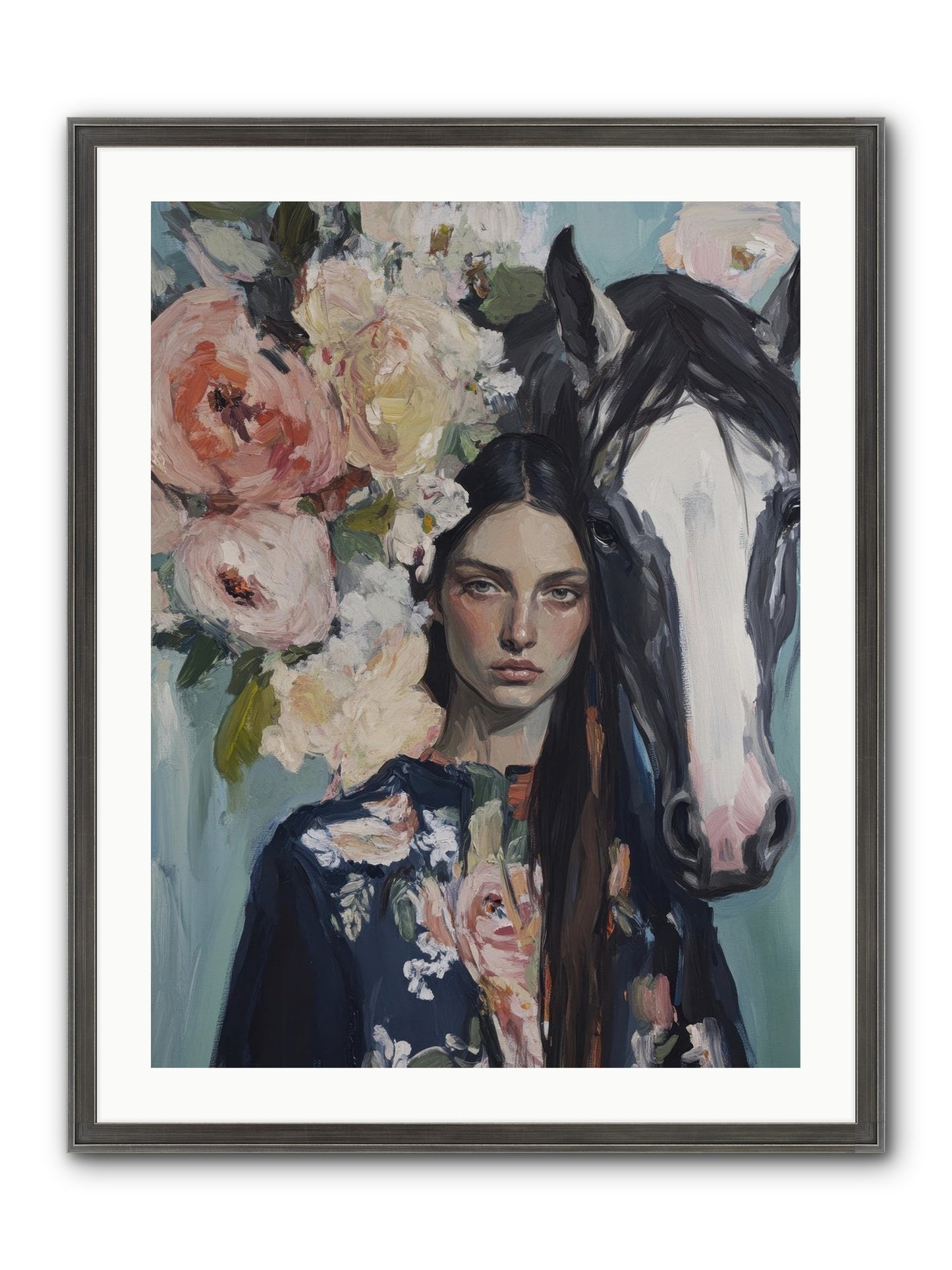 Windwalker Framed Print - Slimwoods Black/Silver 24x32